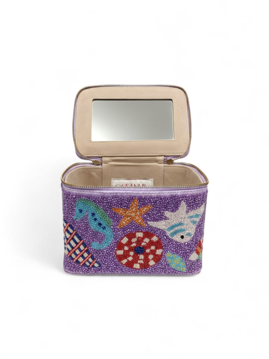 Seahorse Vanity Box Bag Purple - will take 2-4 weeks to arrive