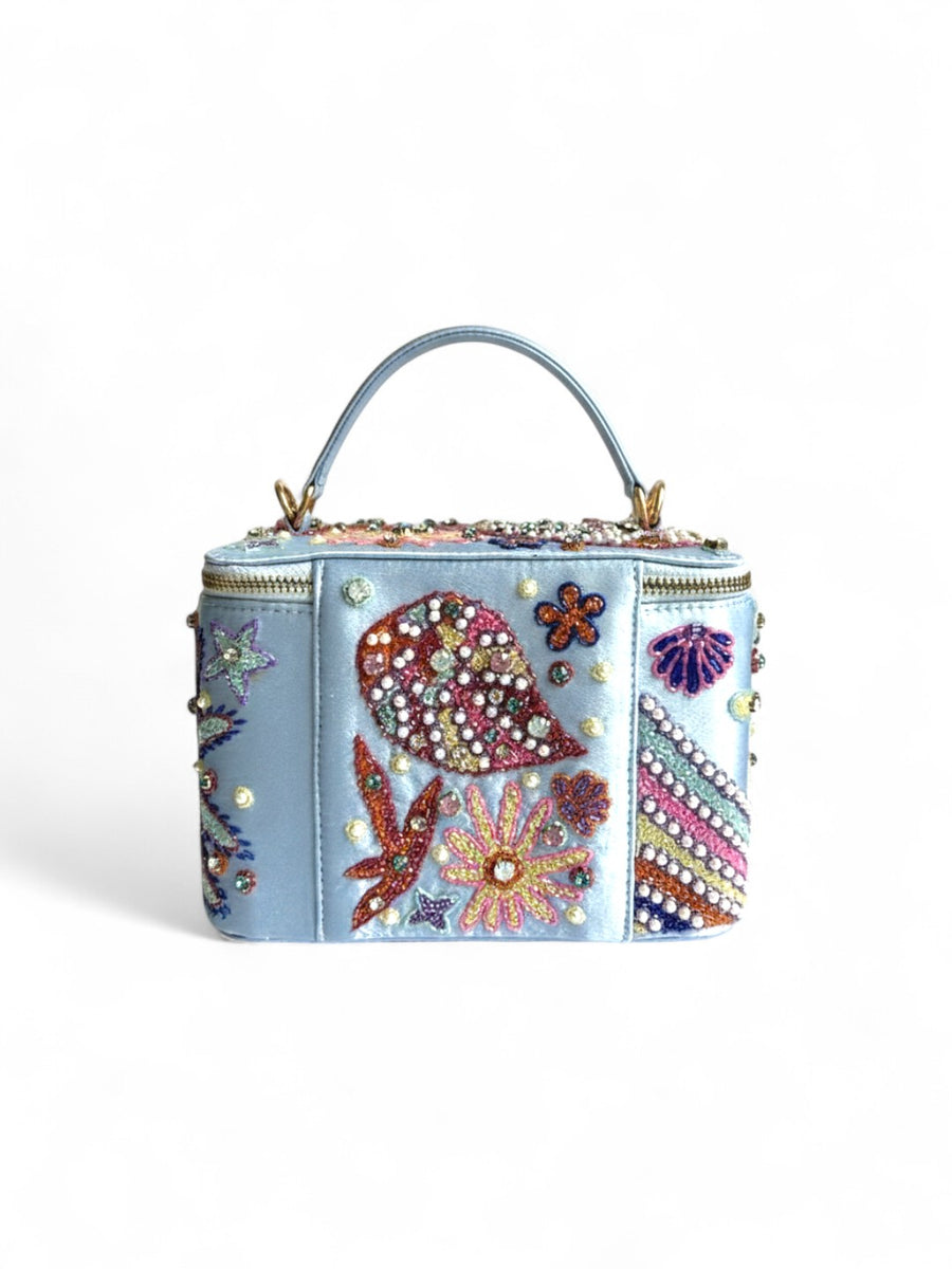 Selene Vanity Blue Makeup Bag - will take 2-4 weeks to arrive