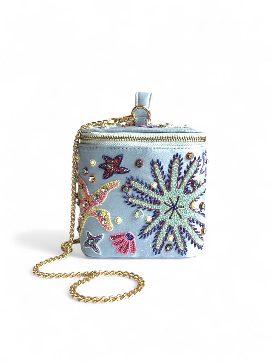 Selene Vanity Blue Makeup Bag - will take 2-4 weeks to arrive