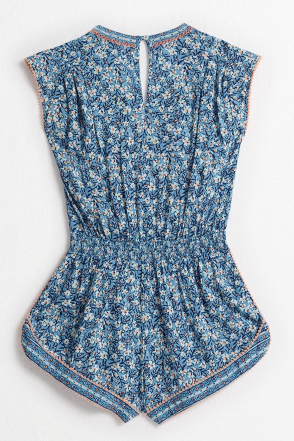 Kids Short Jumpsuit Anaik - Blue Paquerette