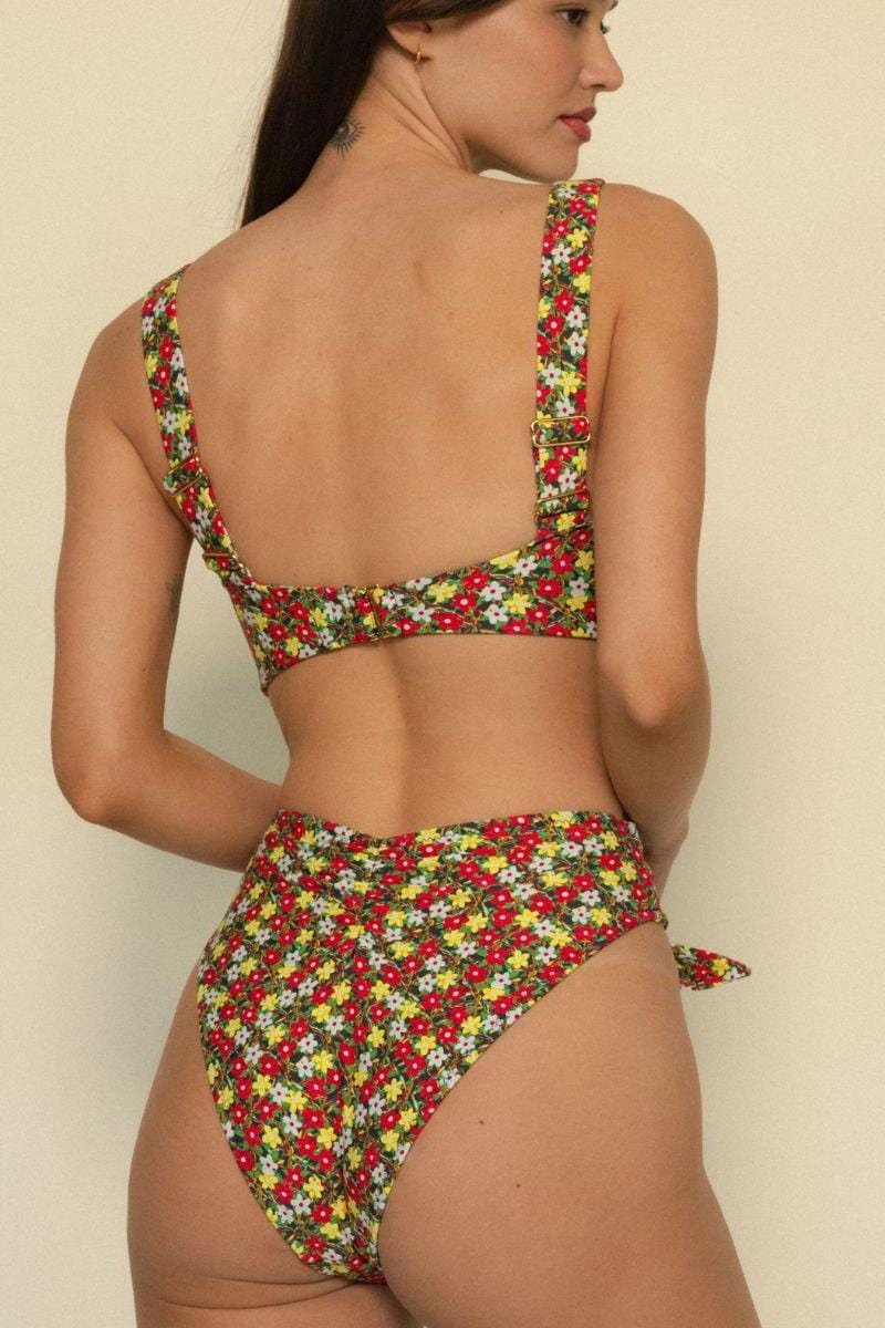 Sienna Floral Paula Tie-Up Bikini Bottom