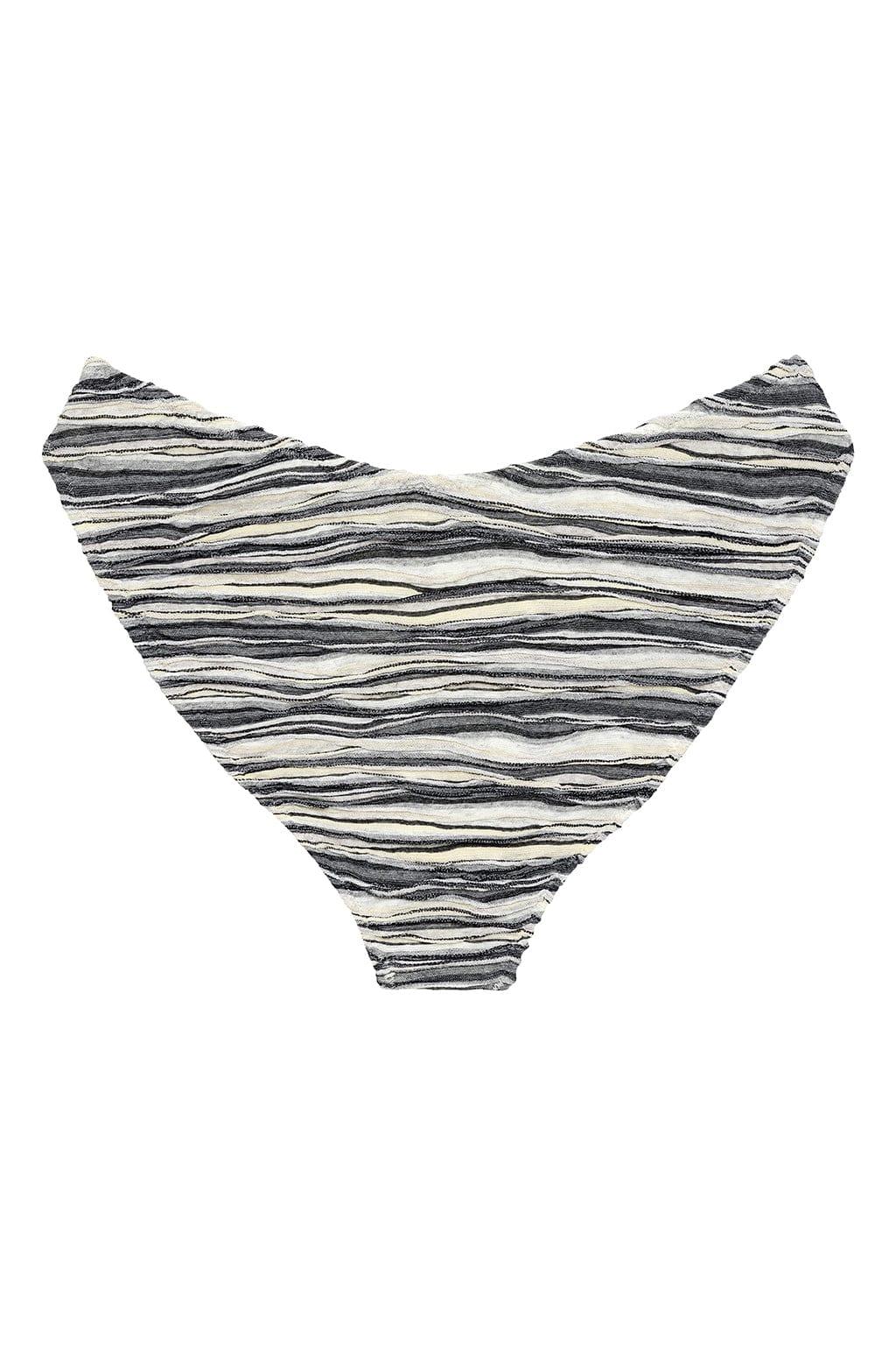 Slub Knit Added Coverage Lulu (Zig-Zag Stitch) Bikini Bottom