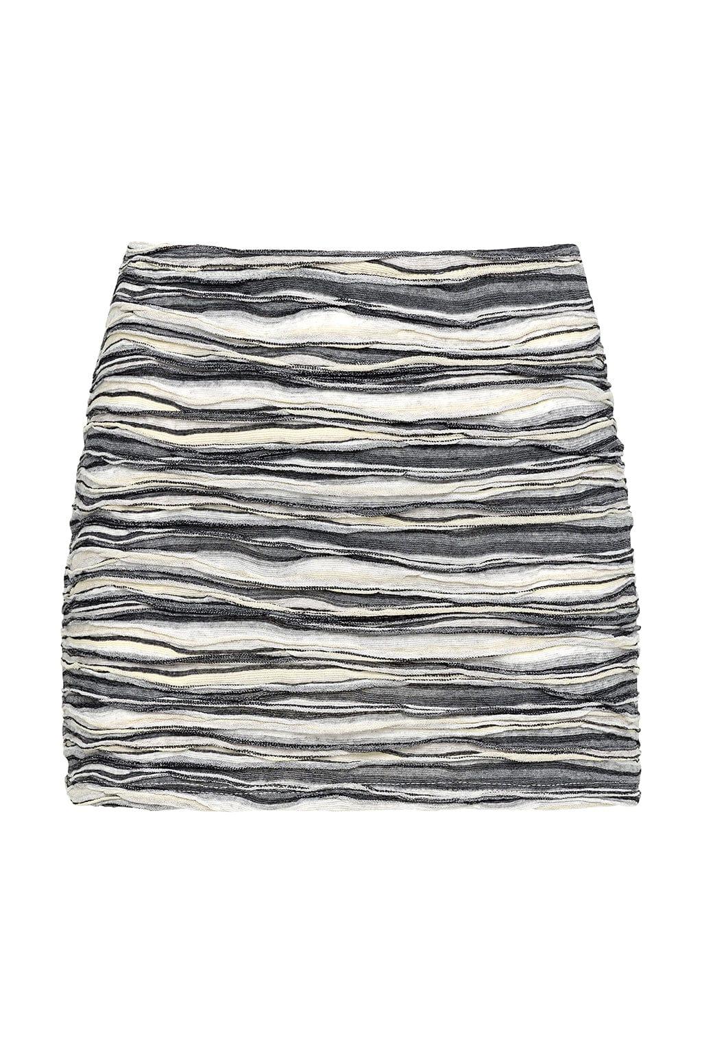 Slub Knit Micro Skirt