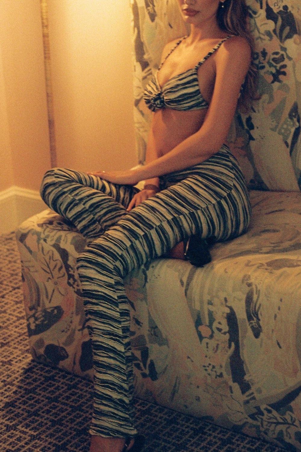 Slub Knit Sydney Flared Legging