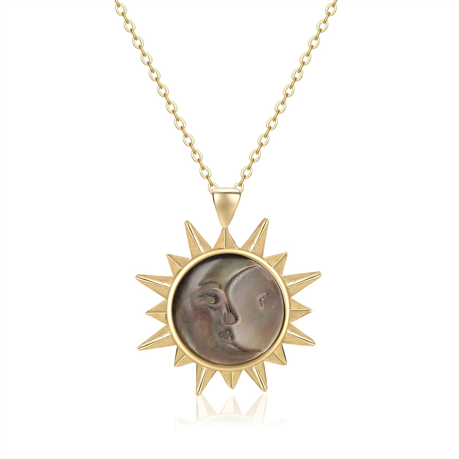 Sun And Moon Magic Necklace (black shell)