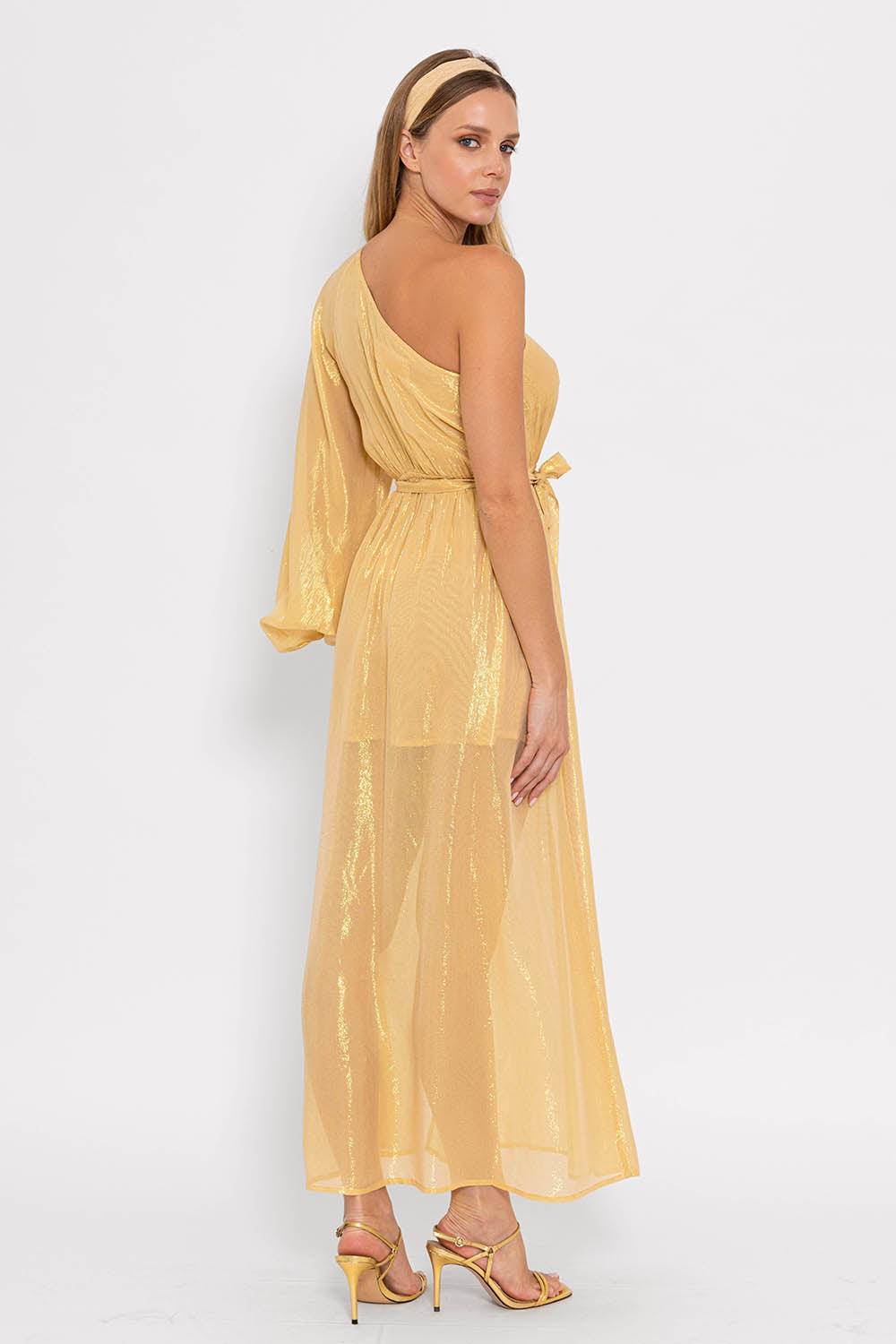 DORIS LONG DRESS IOS BRIGHT GOLD