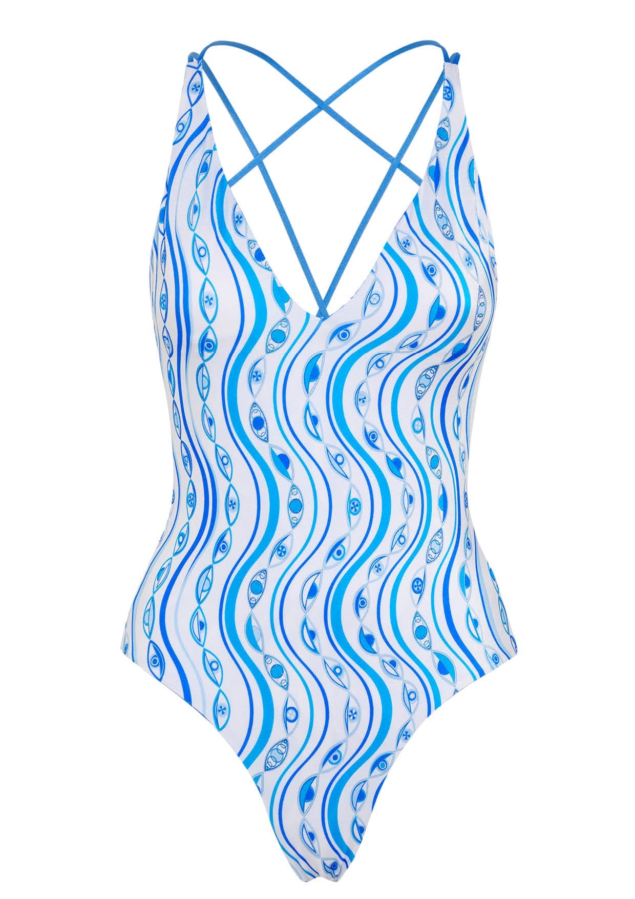 Image of product named ocean eyes reversible azania one piece by Paolita London