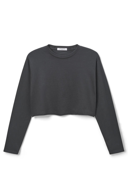 T183 - Candace - Cropped Vintage Cotton Long Sleeve