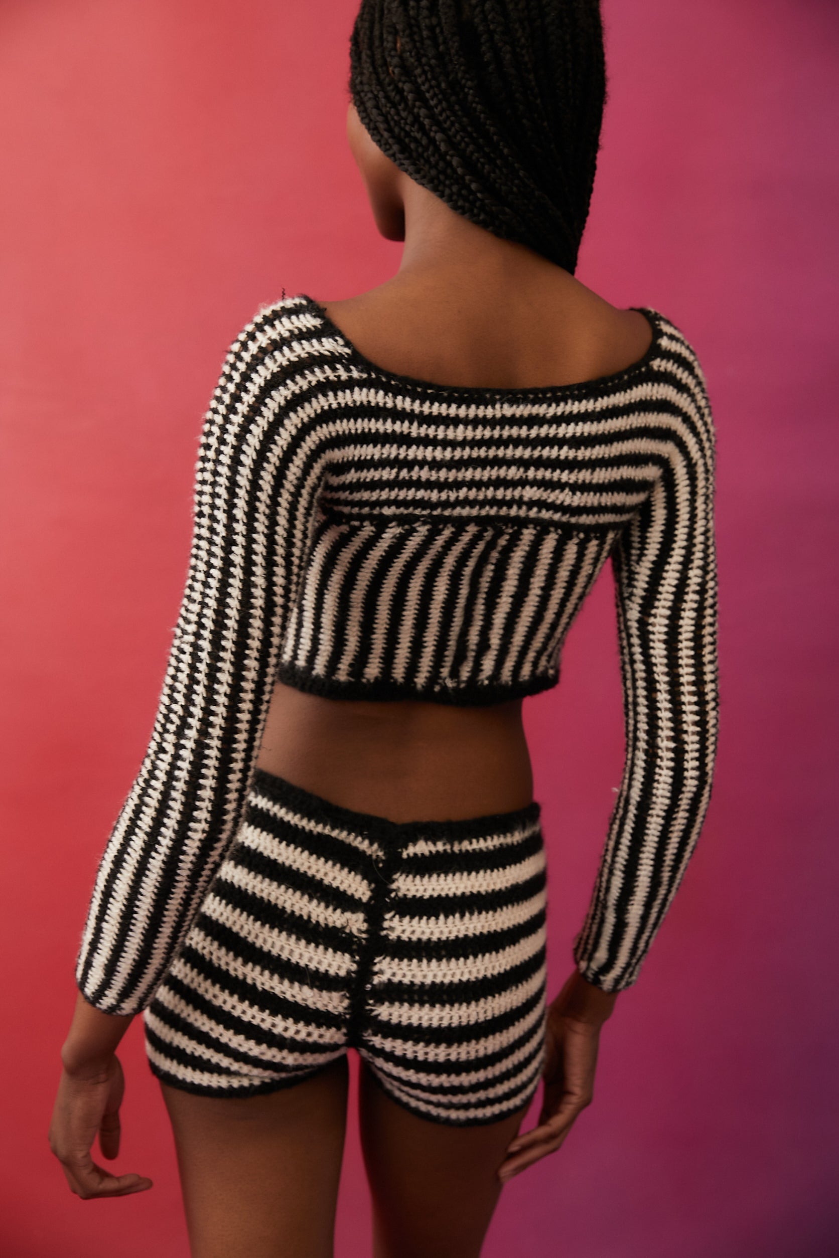 Lira Knitted Sweater | B&W