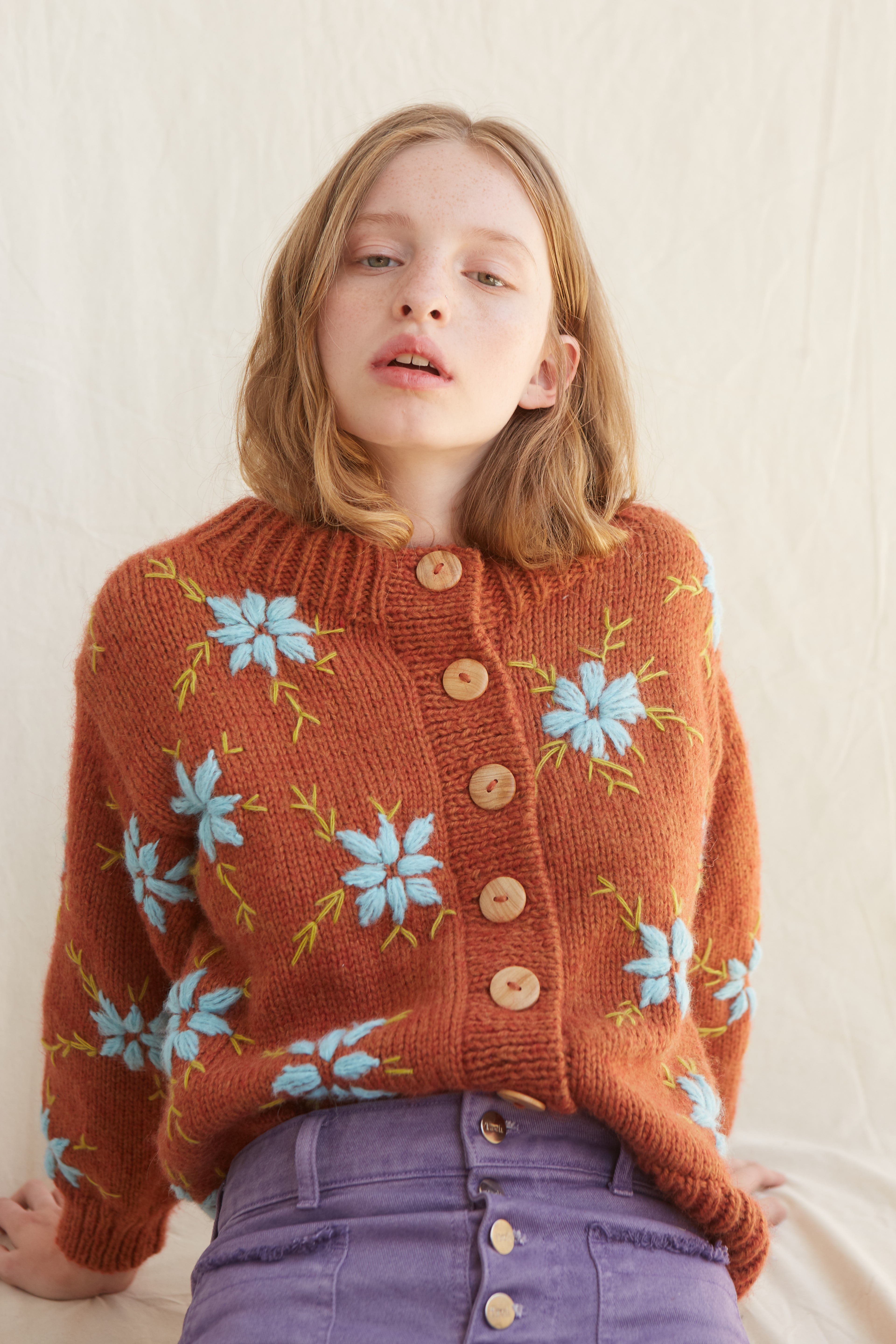 Lucero Sweater | Rust Brown