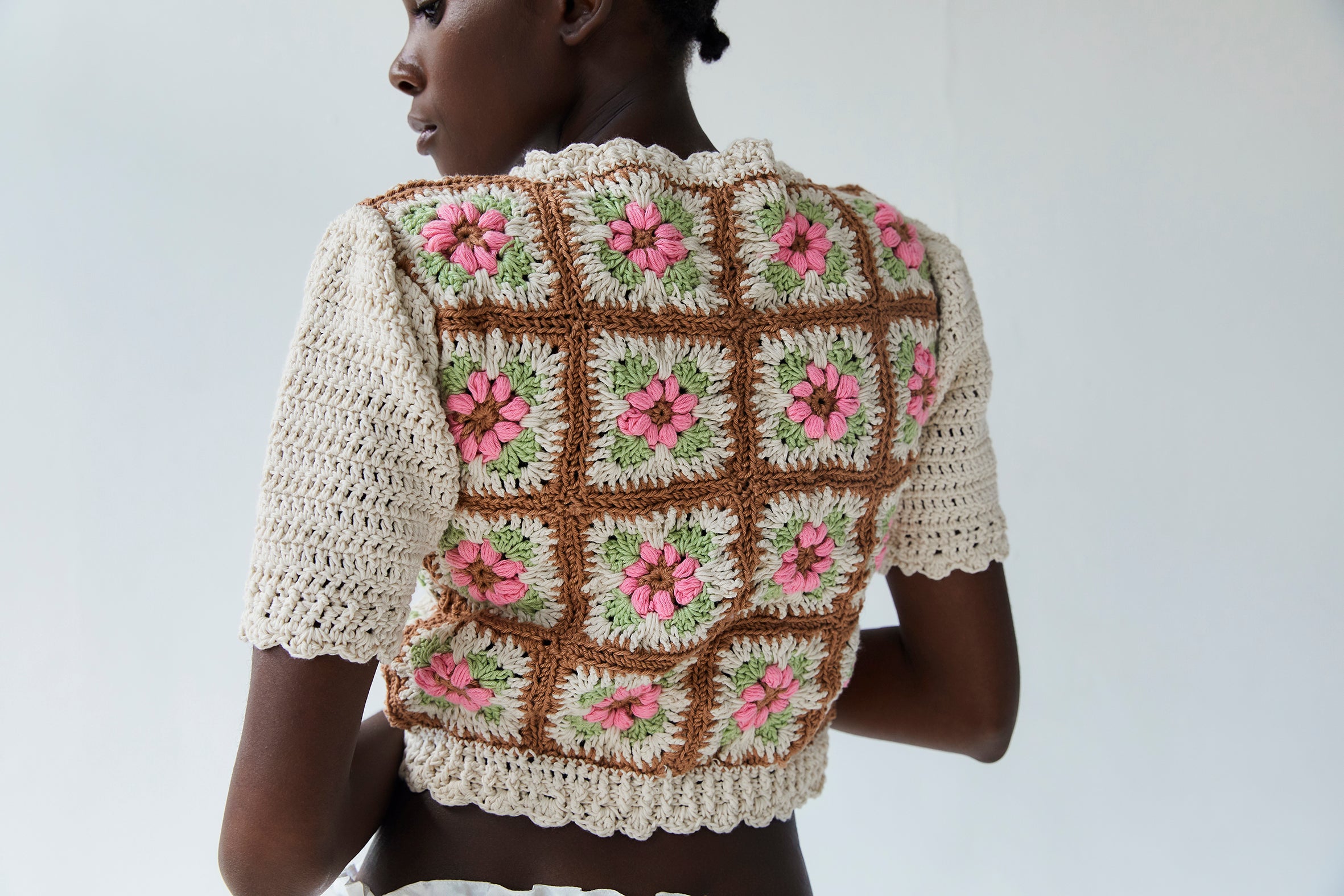 Nuria Crochet Cardigan  | Floral