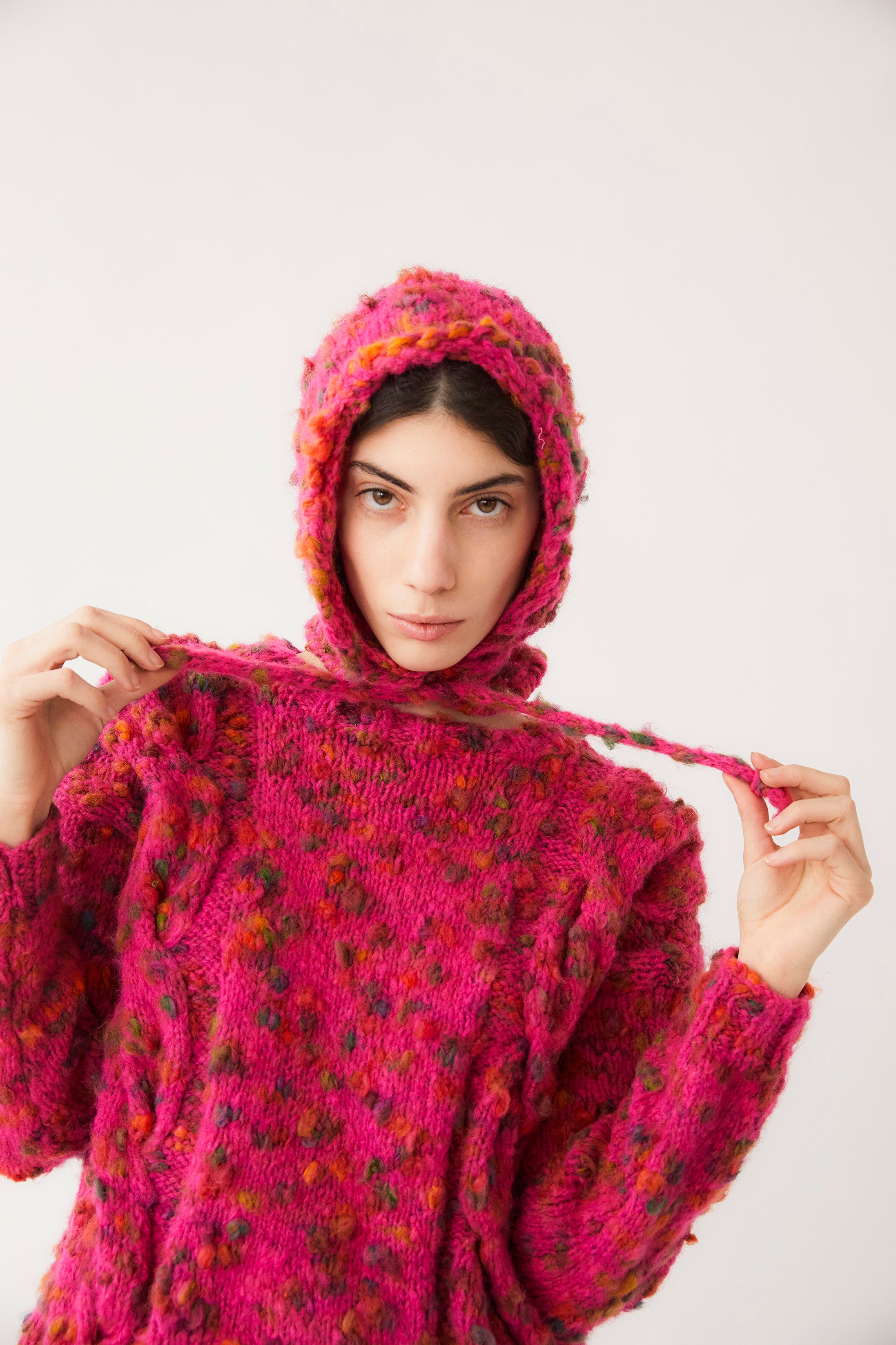 Marcy  Wool Hat  | Fucshia