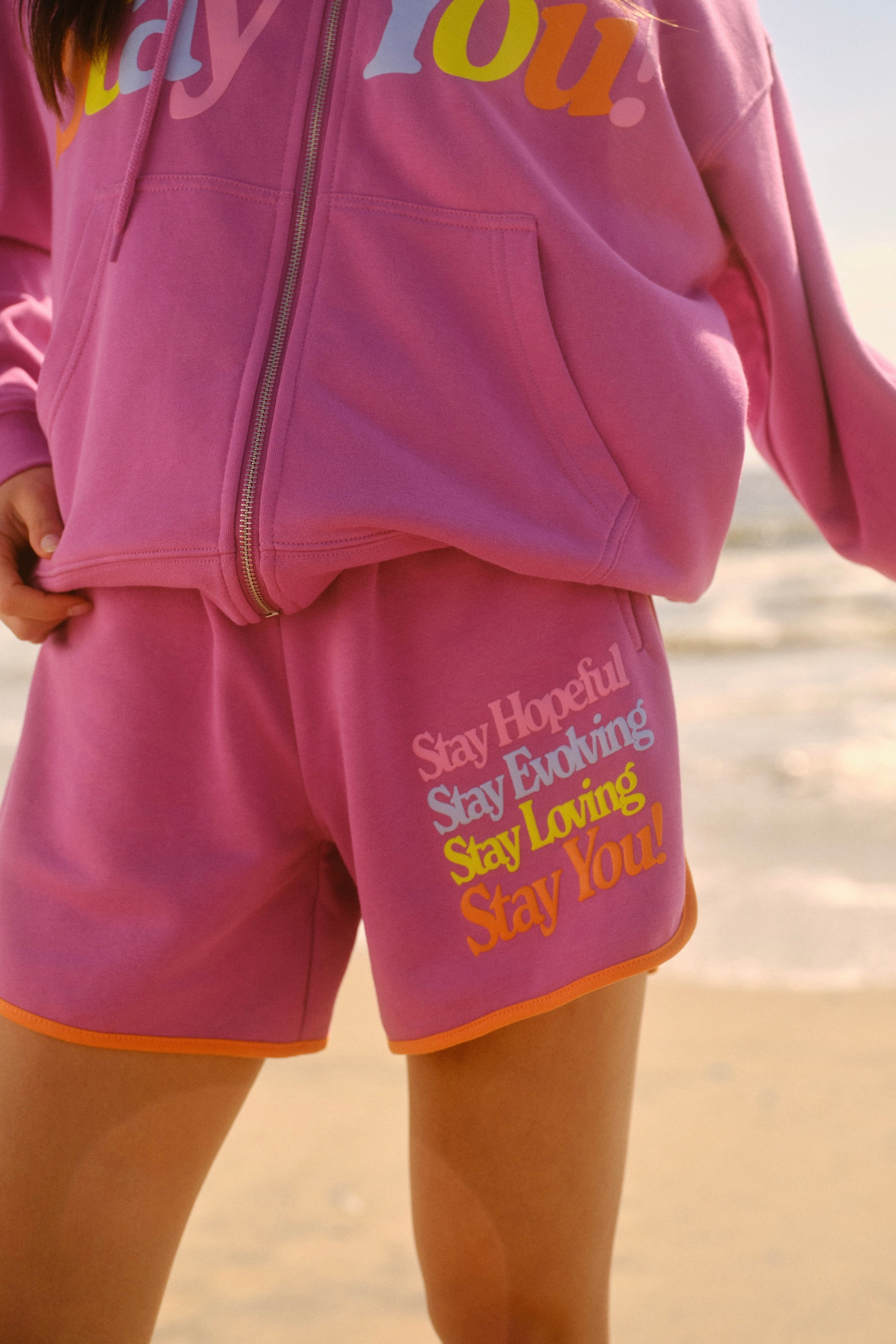 Stay You Retro Sweatshorts