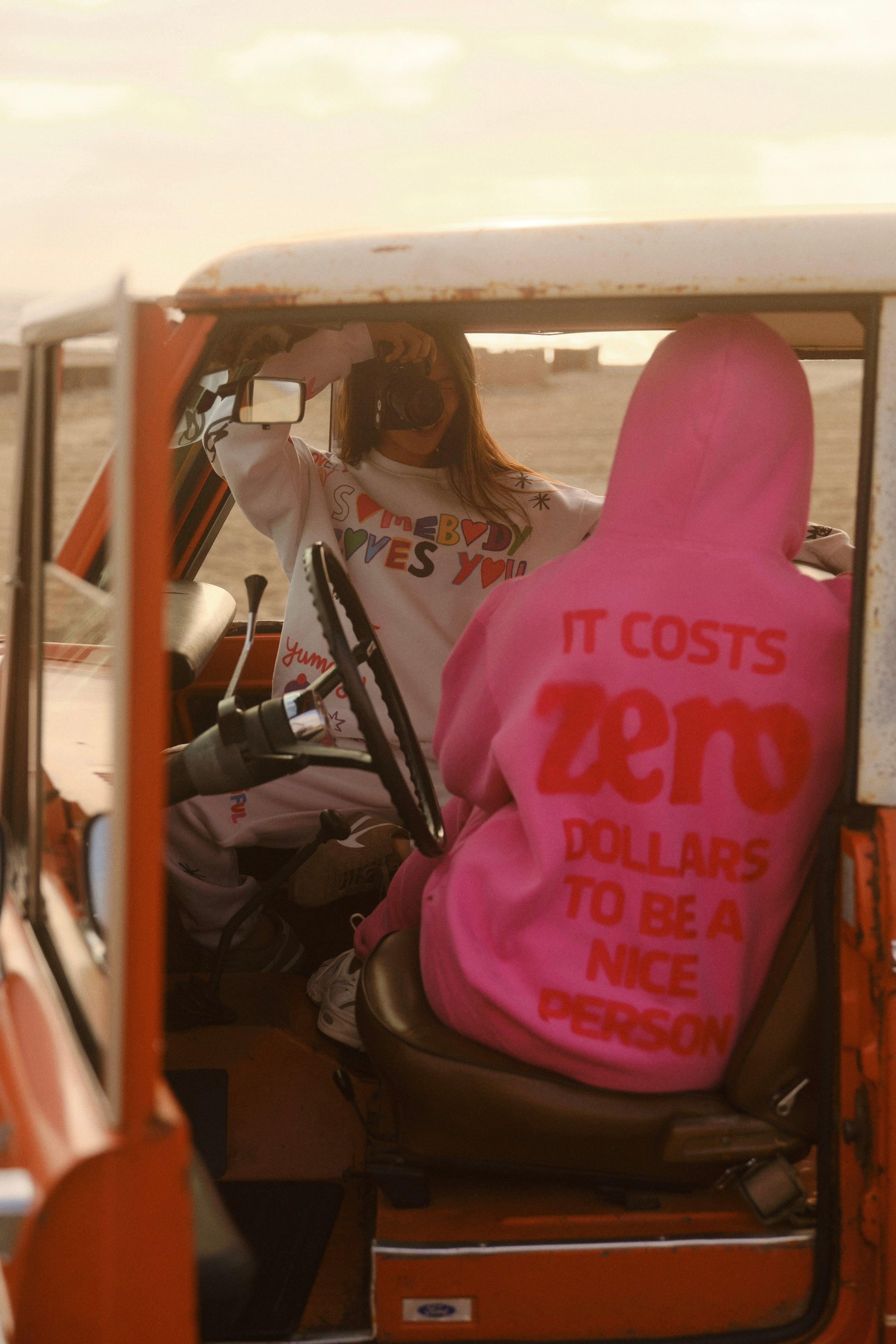 It Costs $0.00 To Be A Nice Person Pink Hoodie