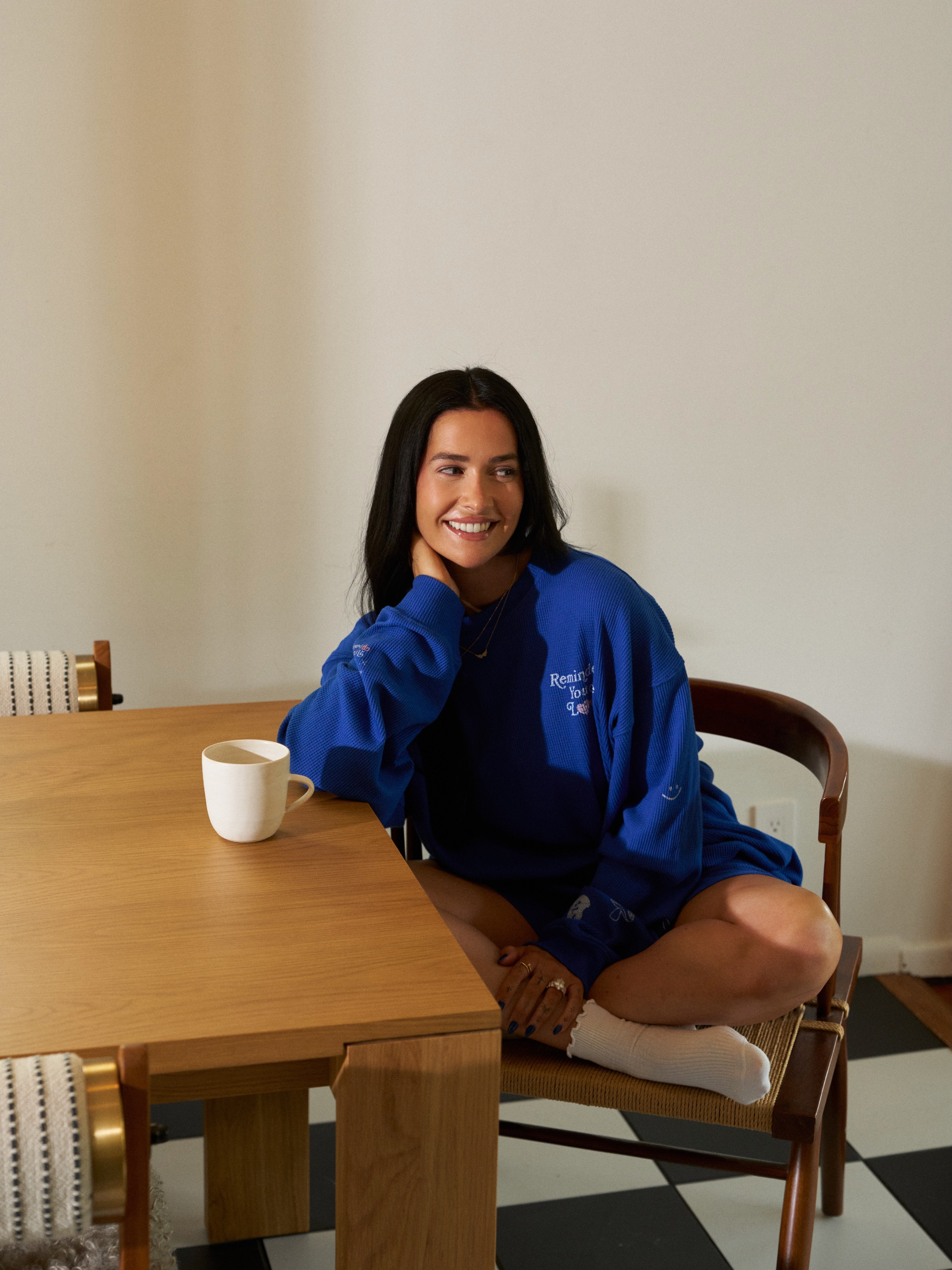 Mayfair X Avery Woods Waffle Crewneck