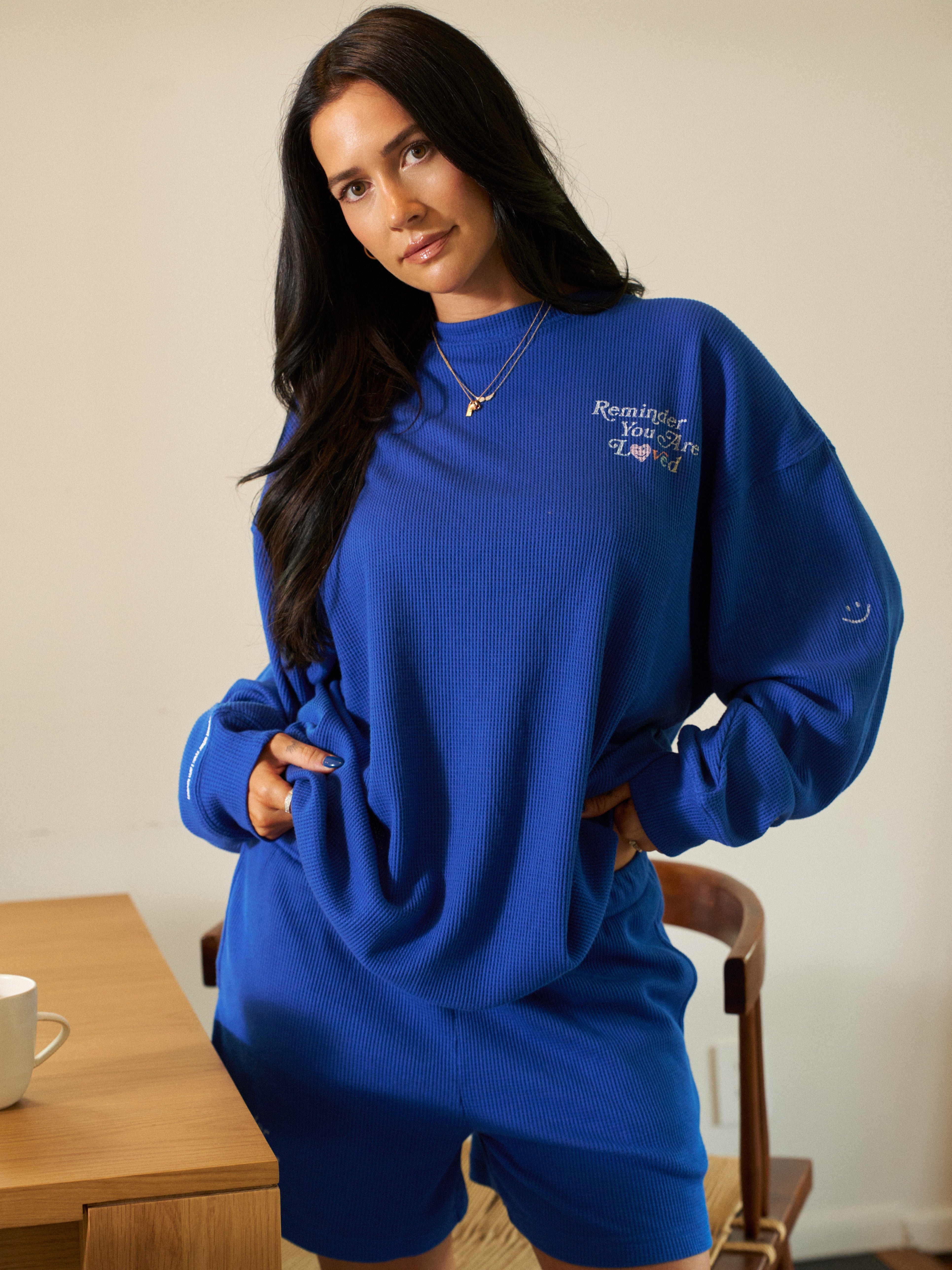 Mayfair X Avery Woods Waffle Crewneck