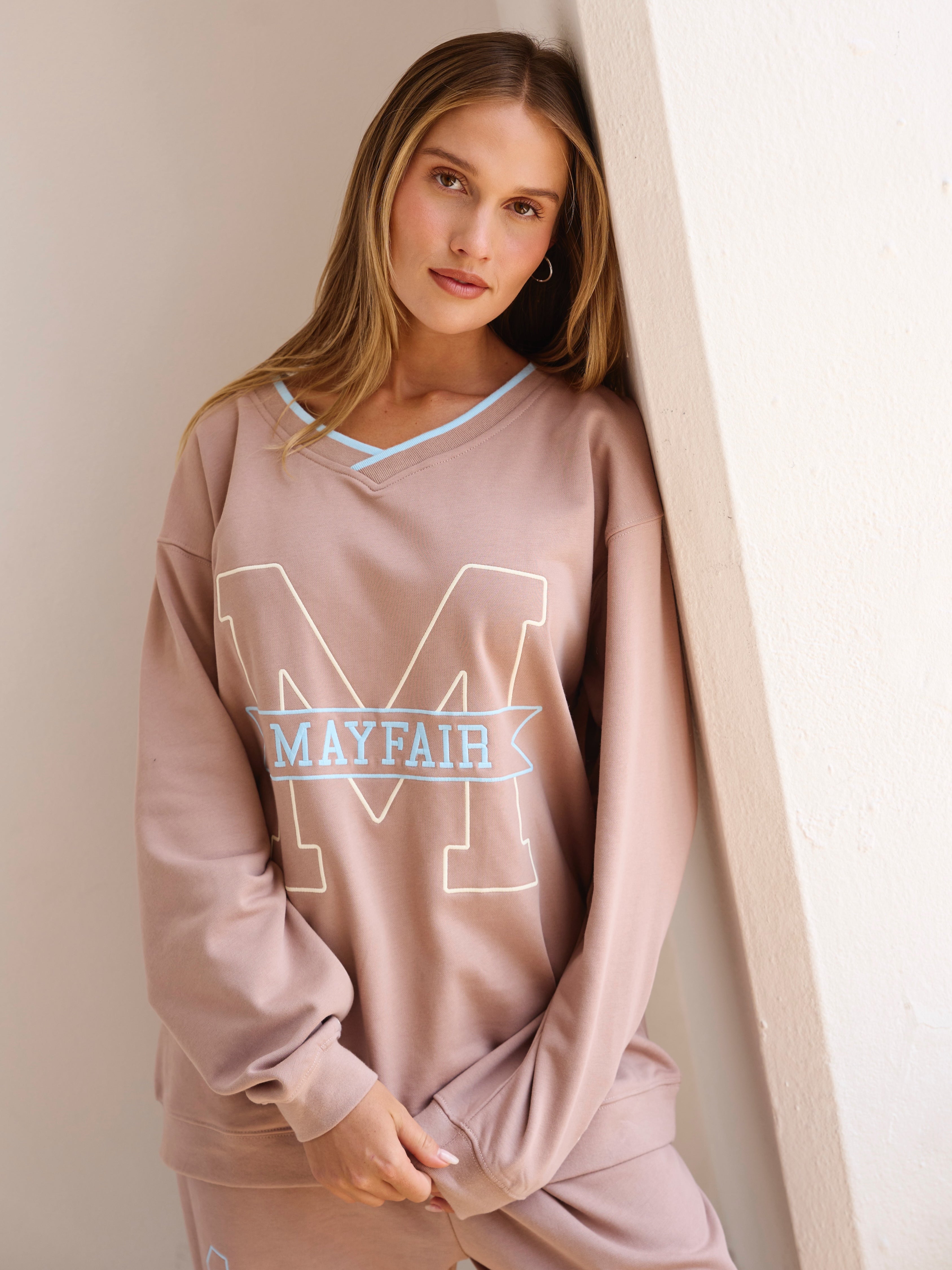 Mayfair Angels V-Neck Sweatshirt