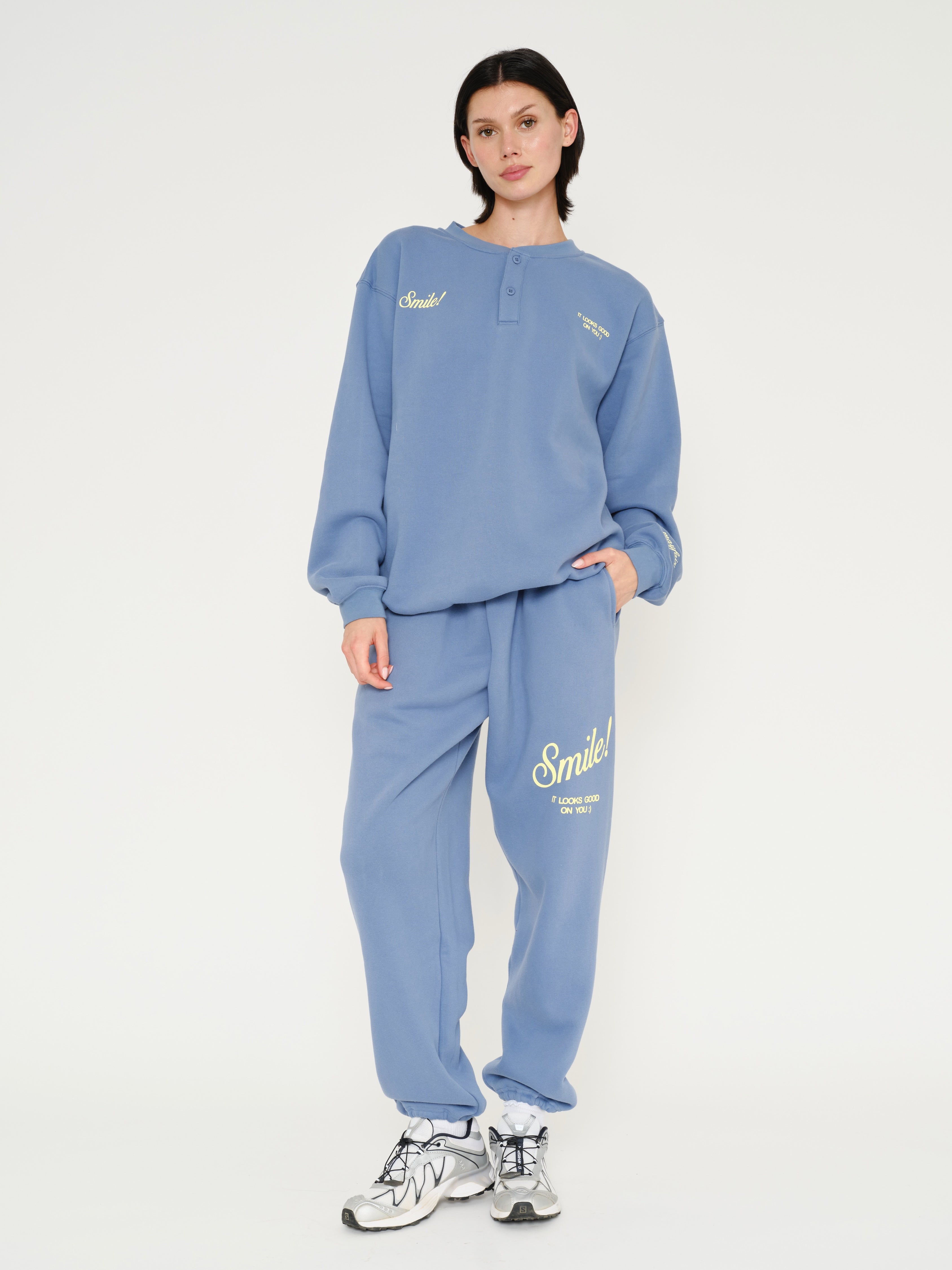 Smile Oversized Henley