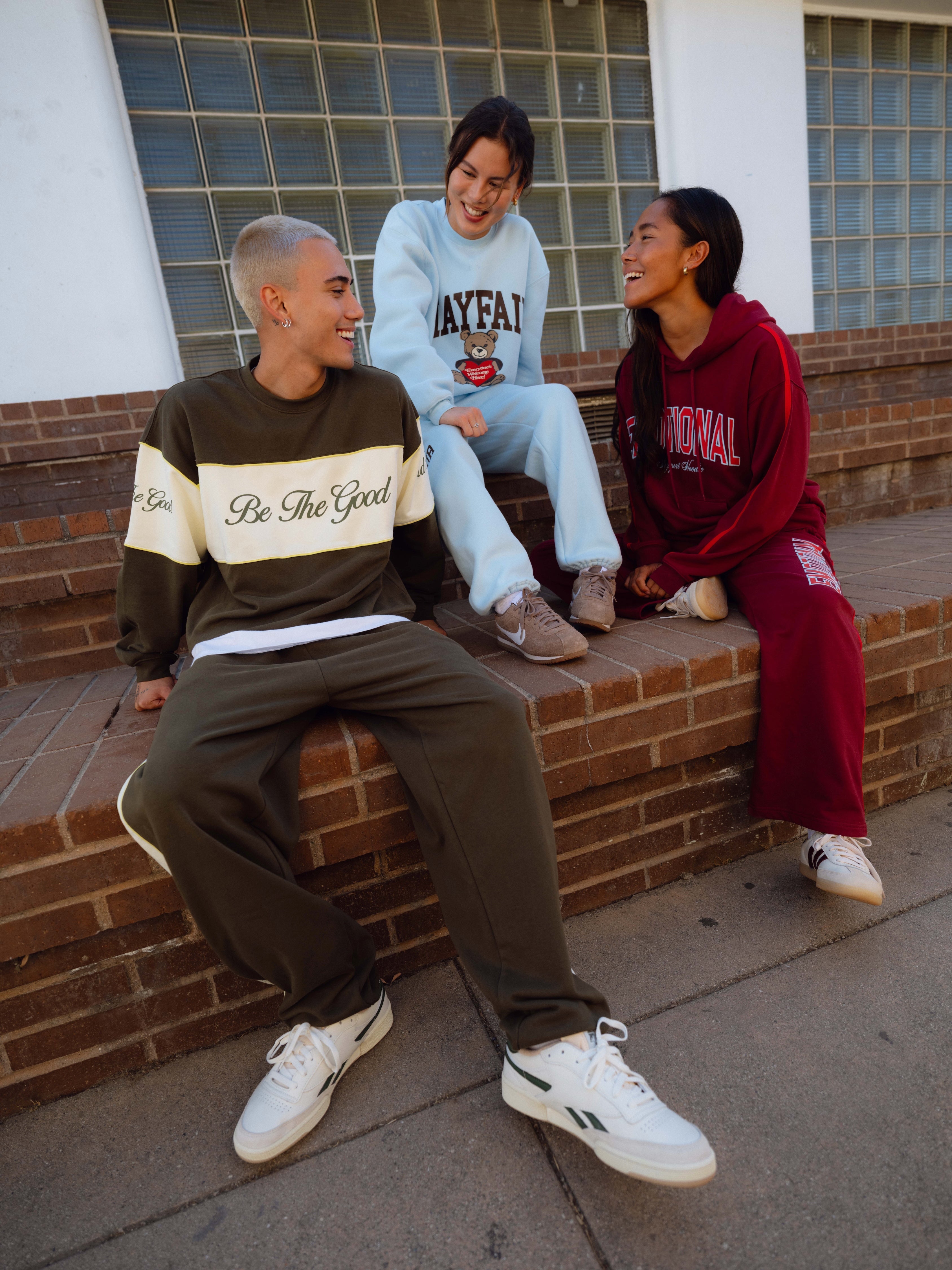 Everyone's Welcome Here Sky Blue Sweatpants