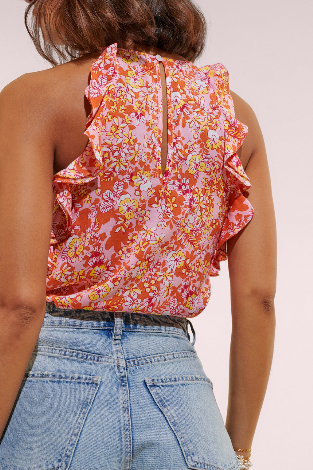 TOP ALIDA V - PINK SWEET BELL