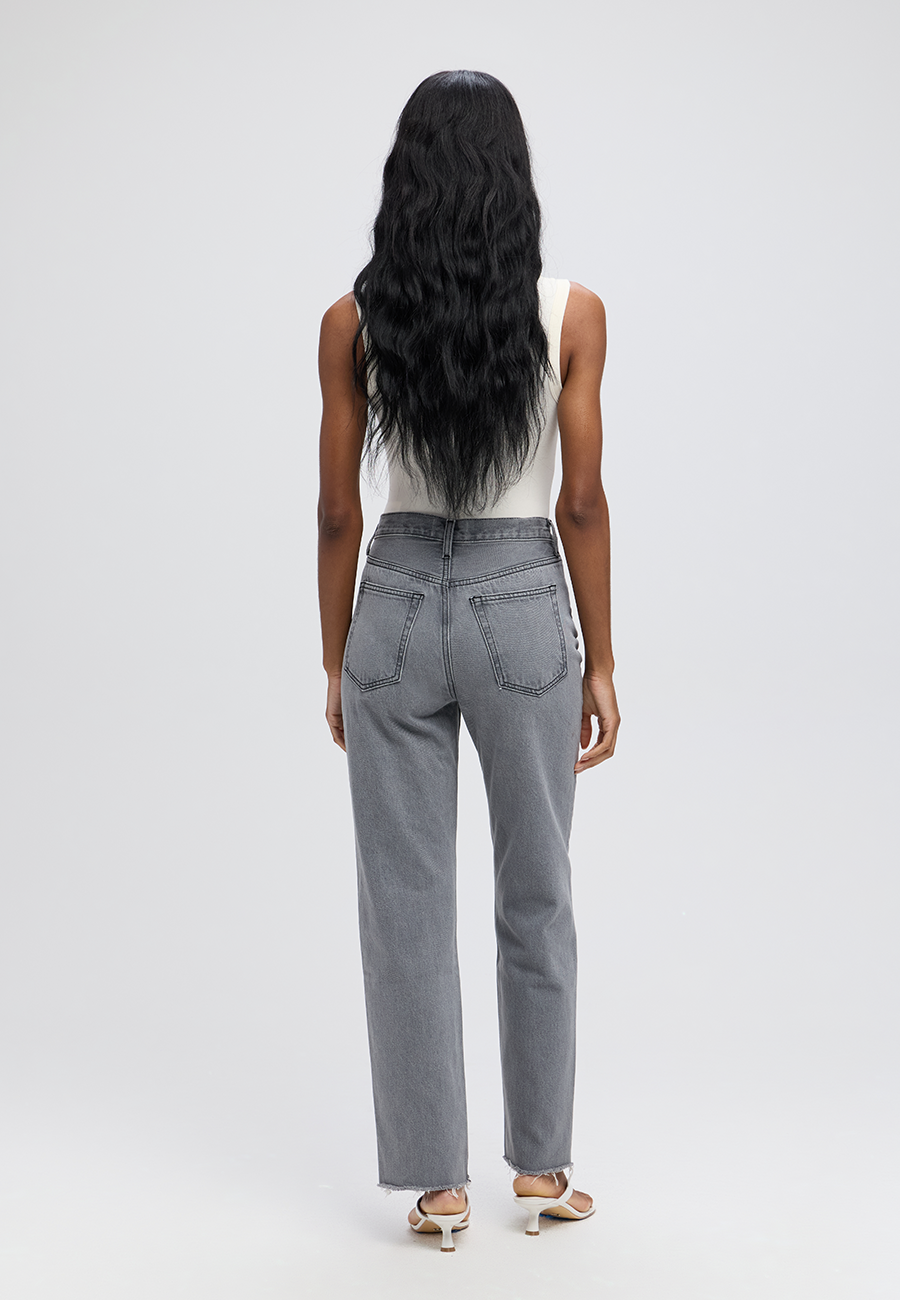 Tyler High Rise Straight - Chalk