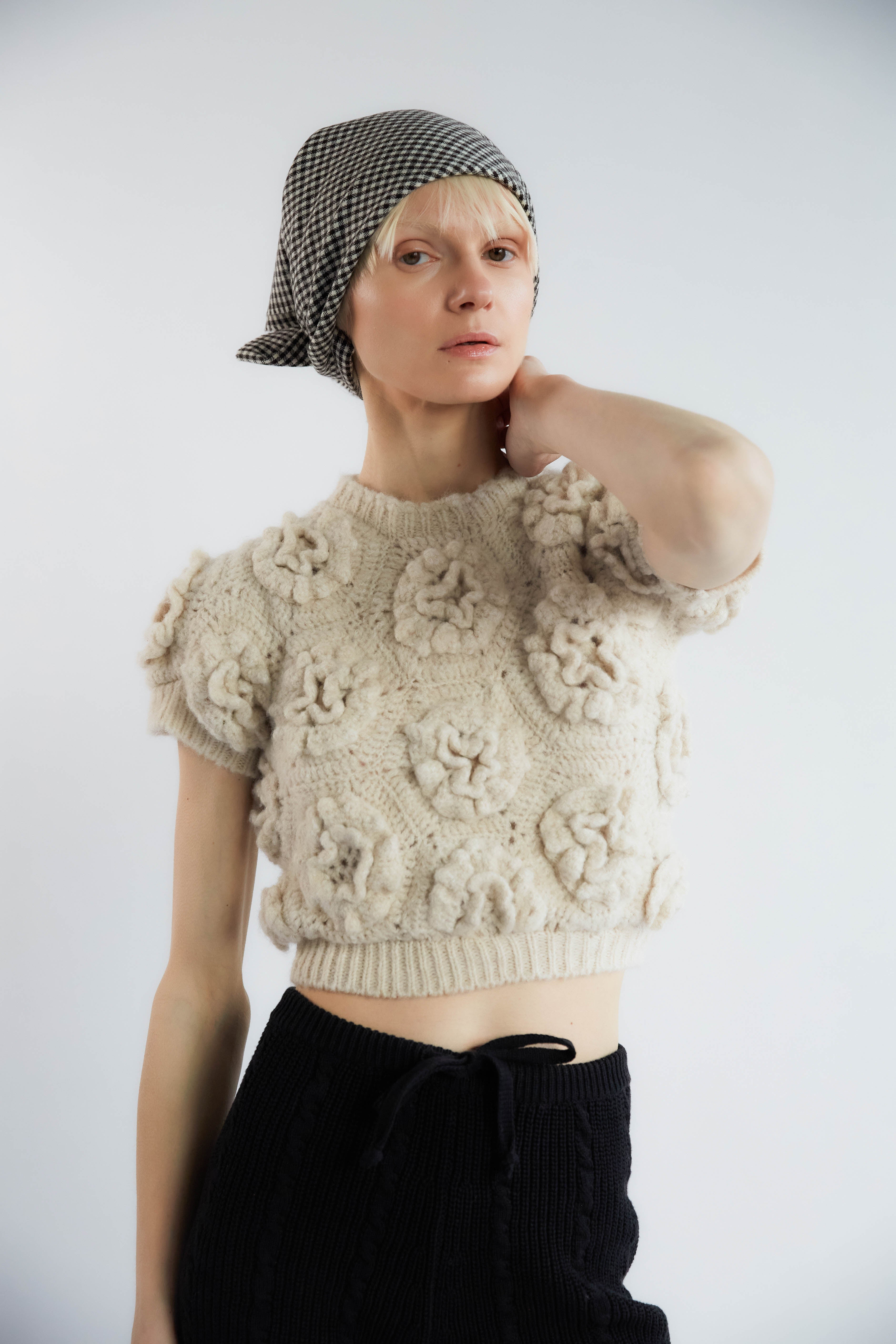 Polina Crochet Knit Floral Top