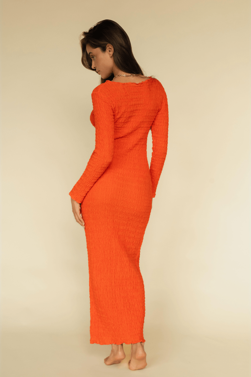 Tangerine Solidad Dress