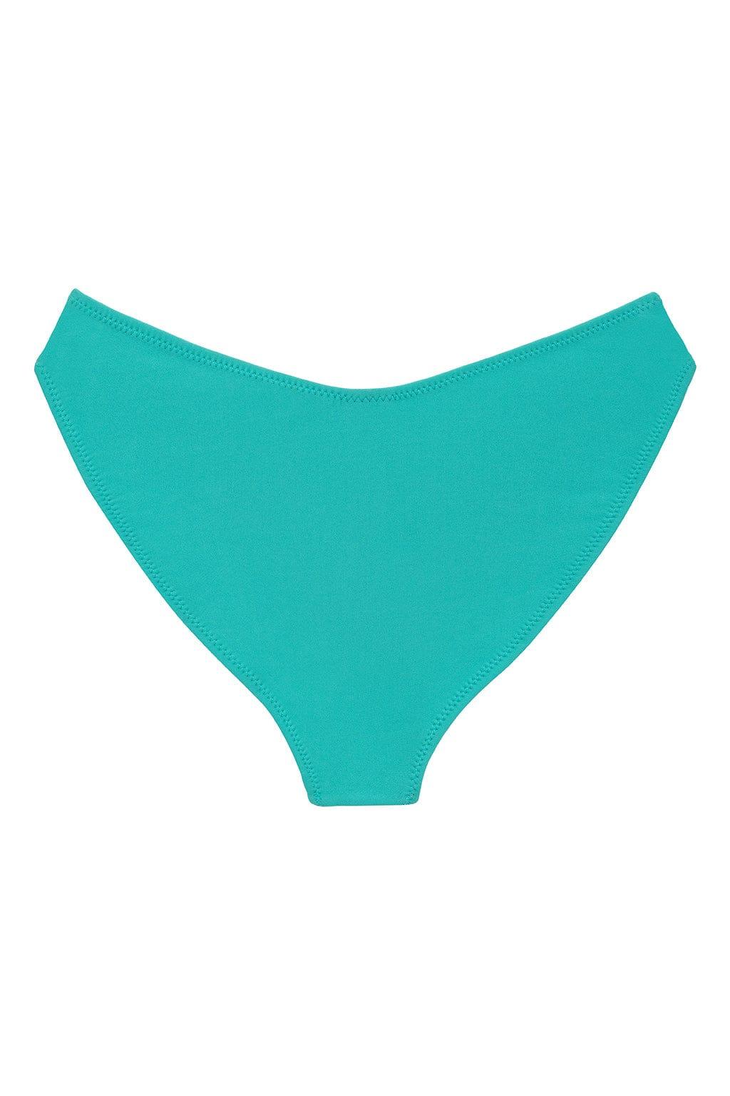 Teal Added Coverage Lulu (Zig-Zag Stitch) Bikini Bottom