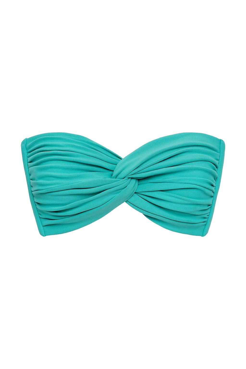 Teal Turban Bikini Top