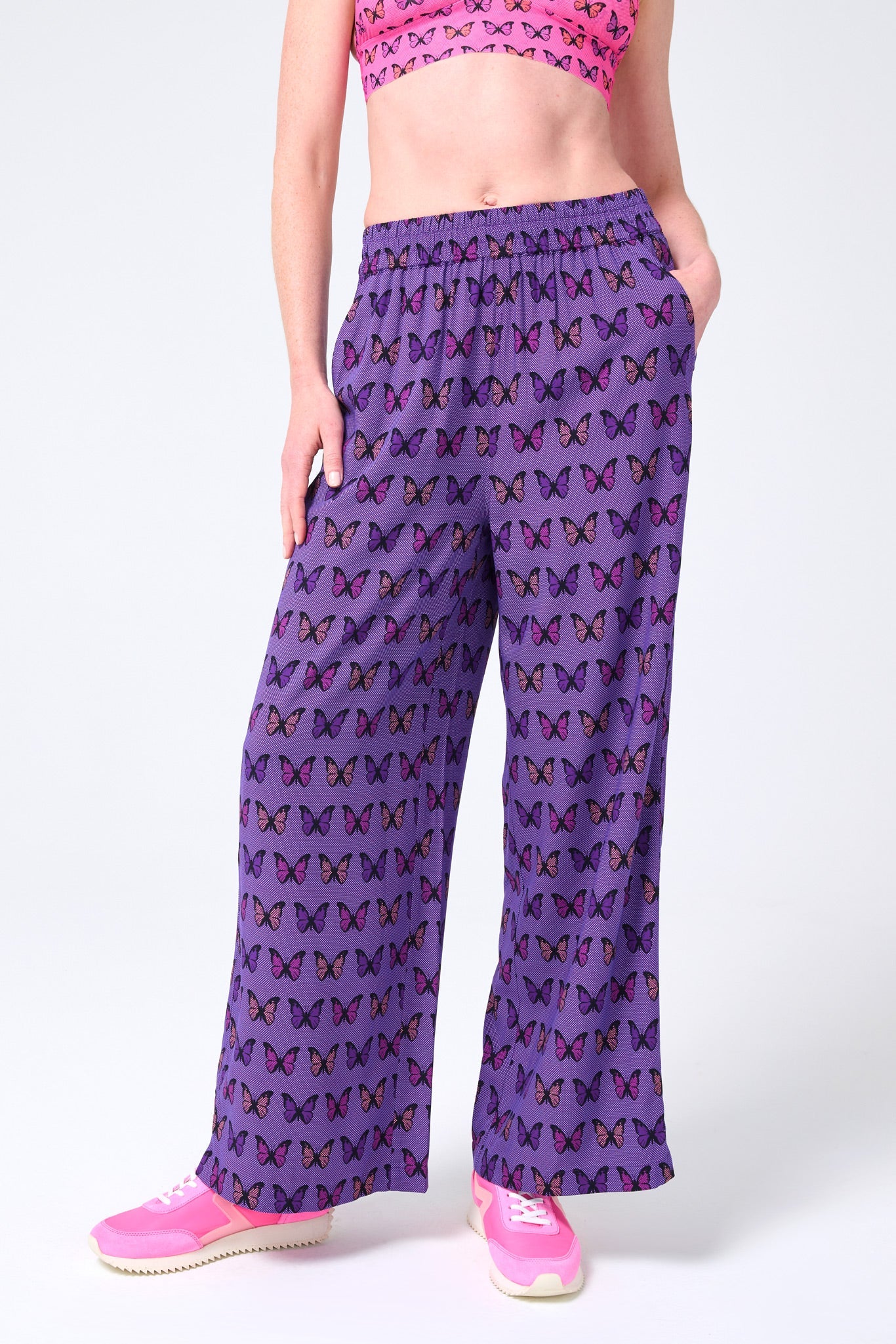 Pant in Halftone Butterfly