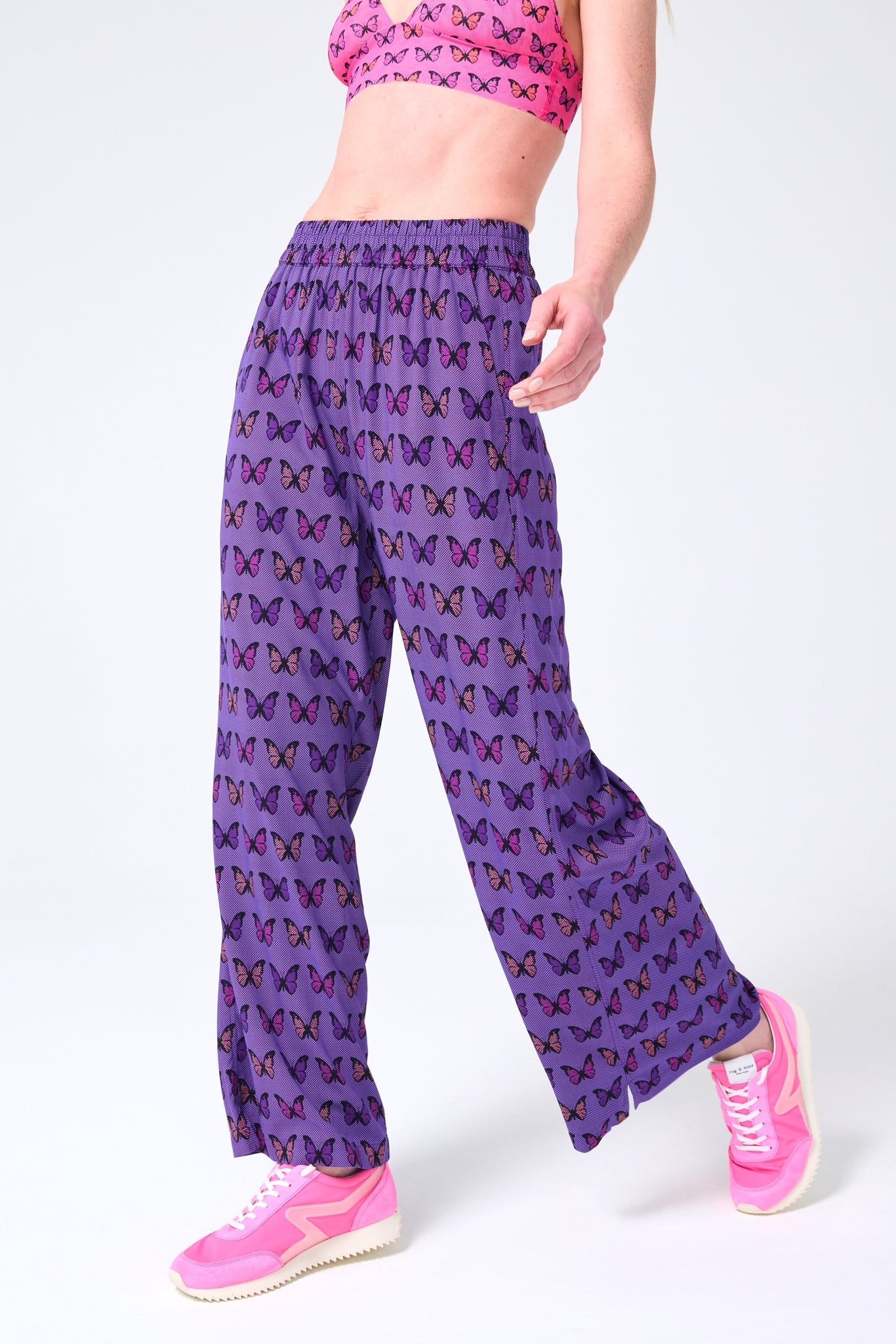 Pant in Halftone Butterfly