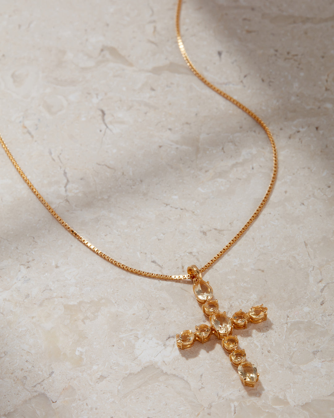 The Isabella Cross Necklace - Luv Aj Fine