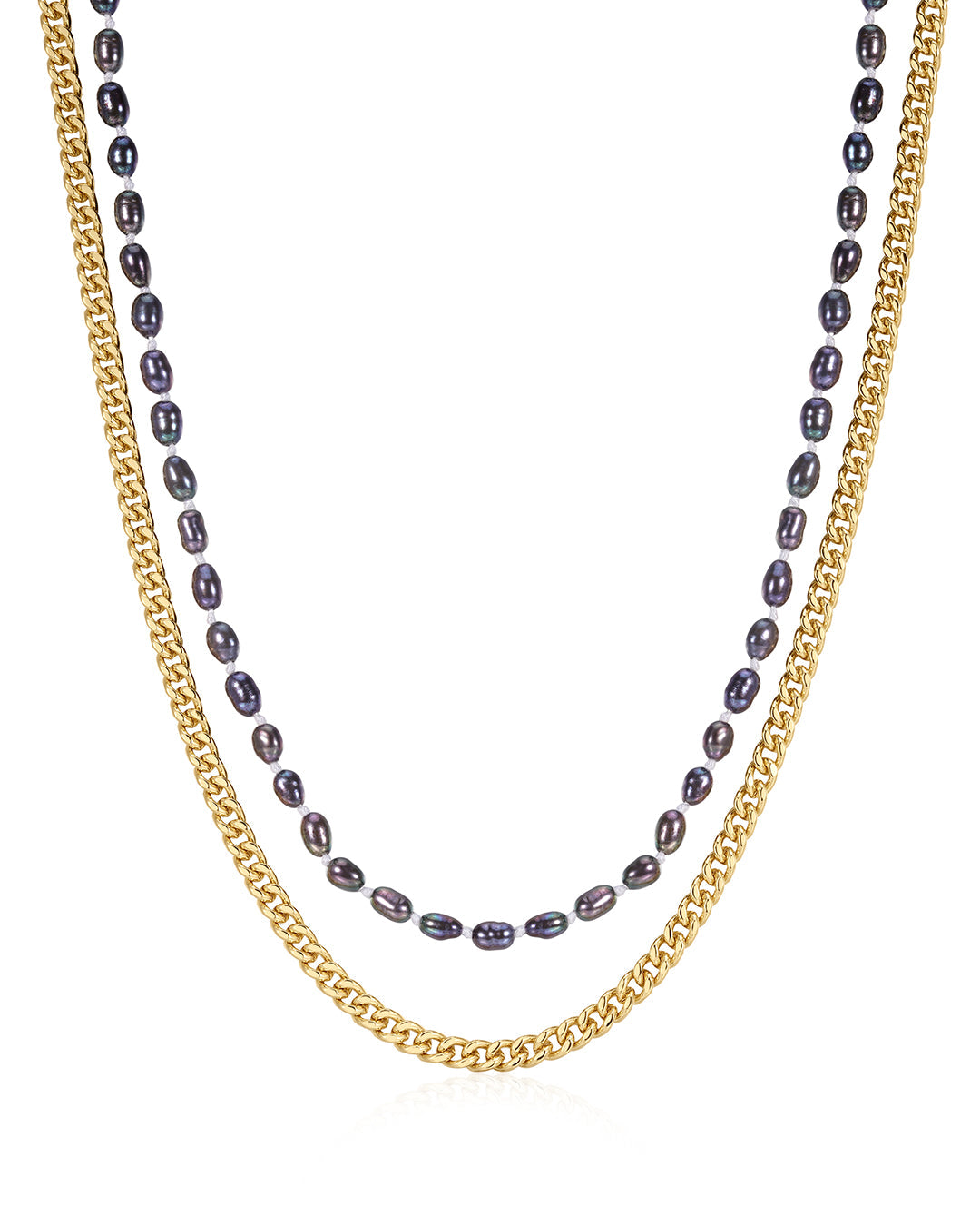 The Pearl Chain Necklace Set