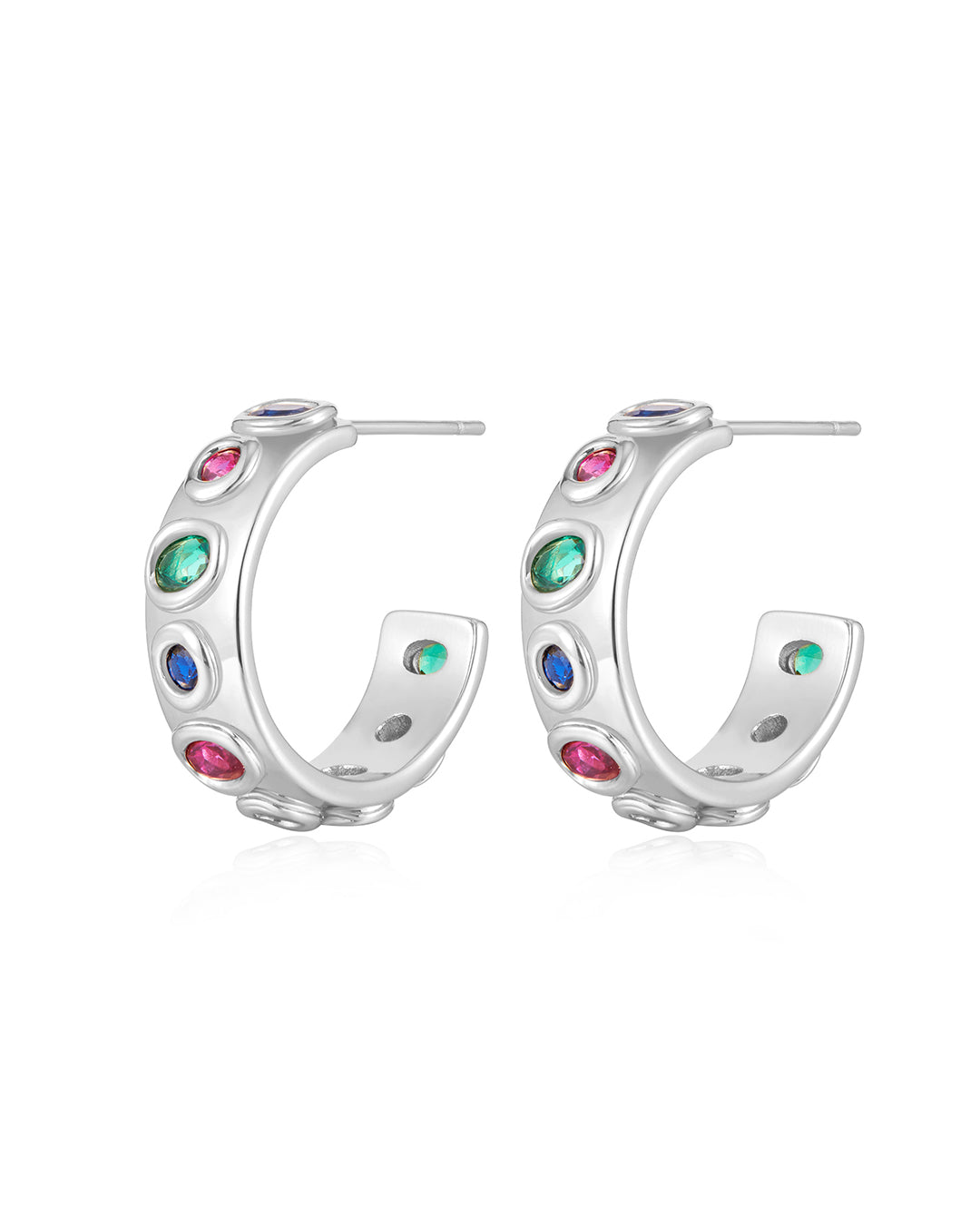 The Royale Stone Hoops