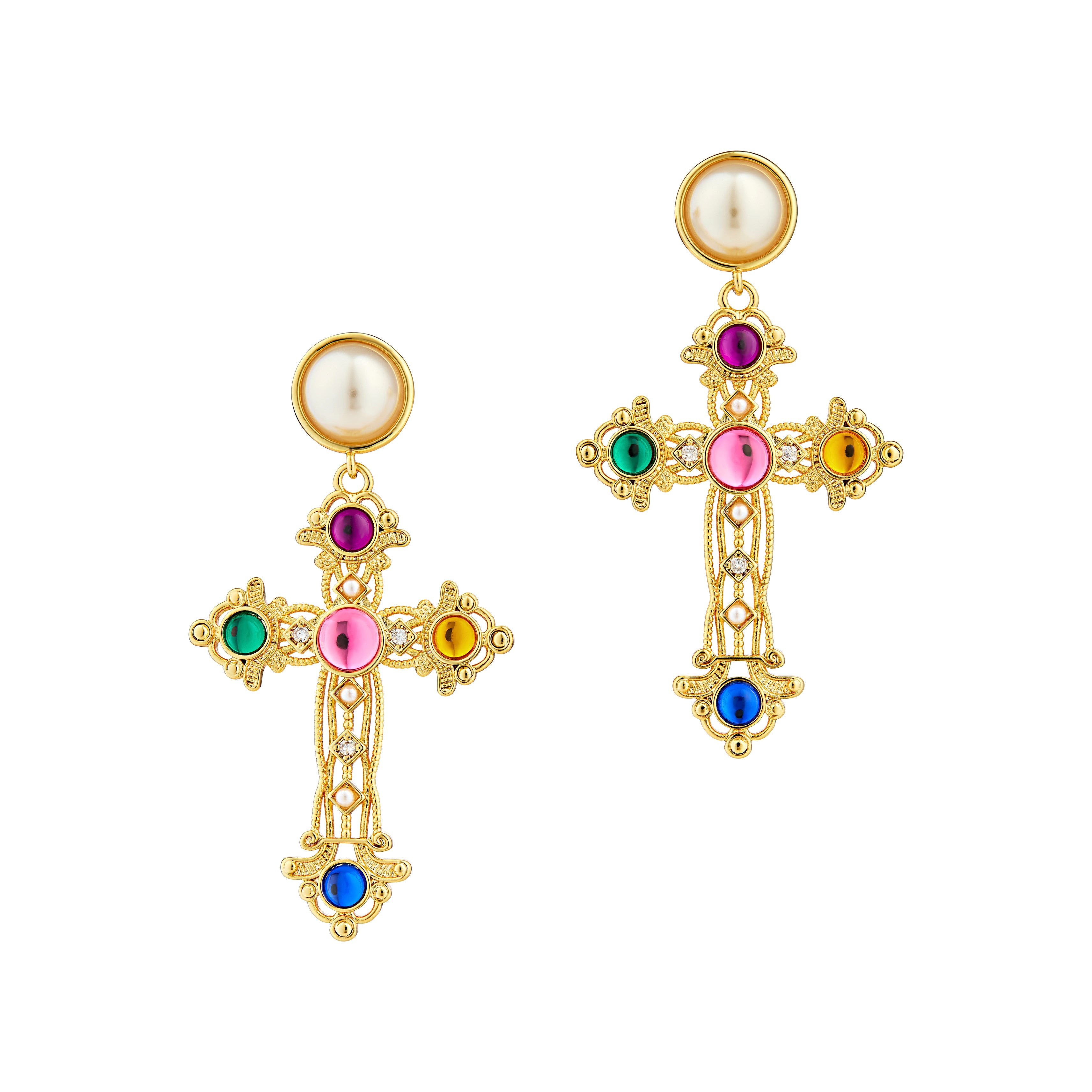 The Madonna Earrings (Rainbow)