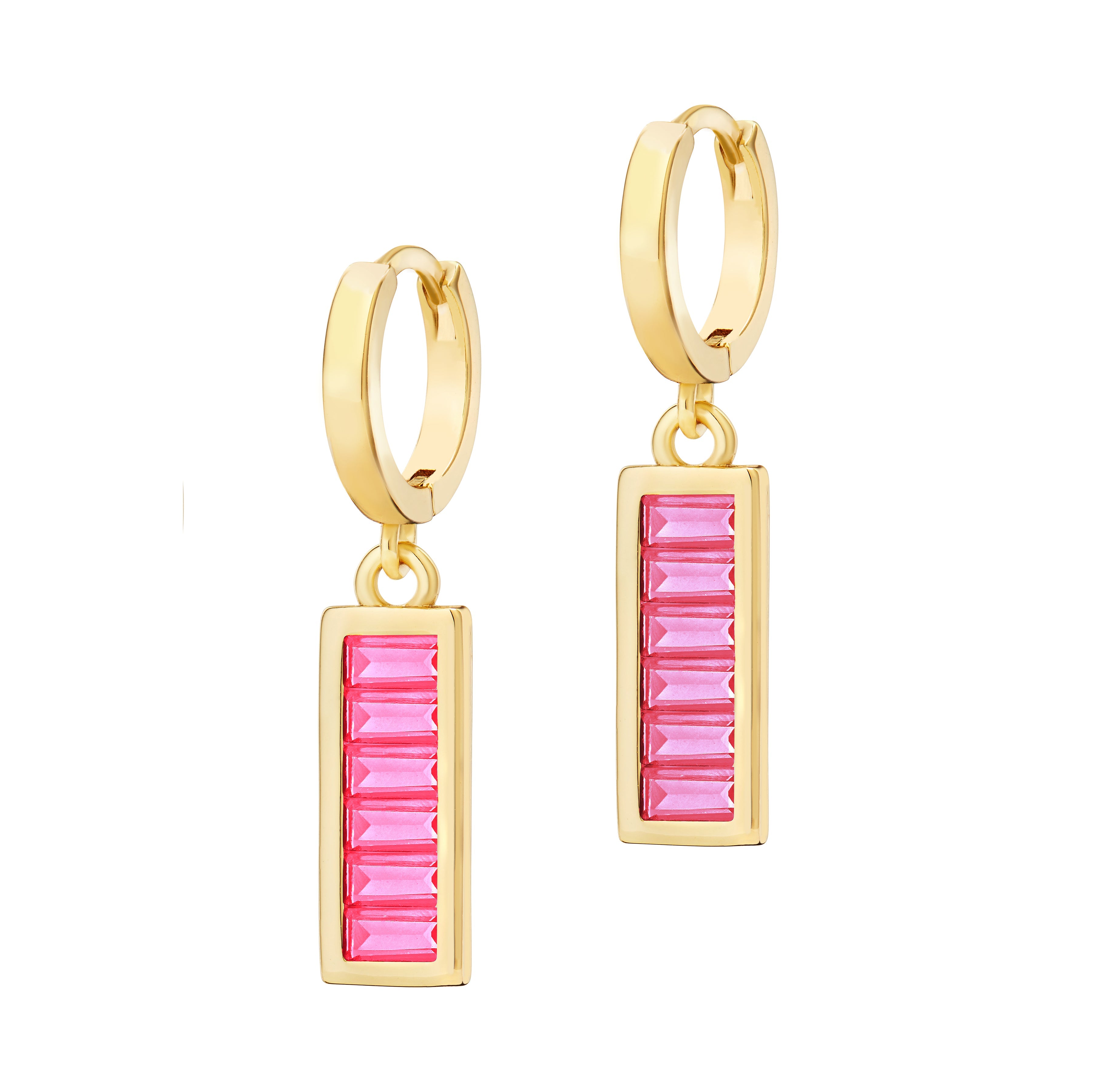 The Sherbet Earrings (Raspberry)