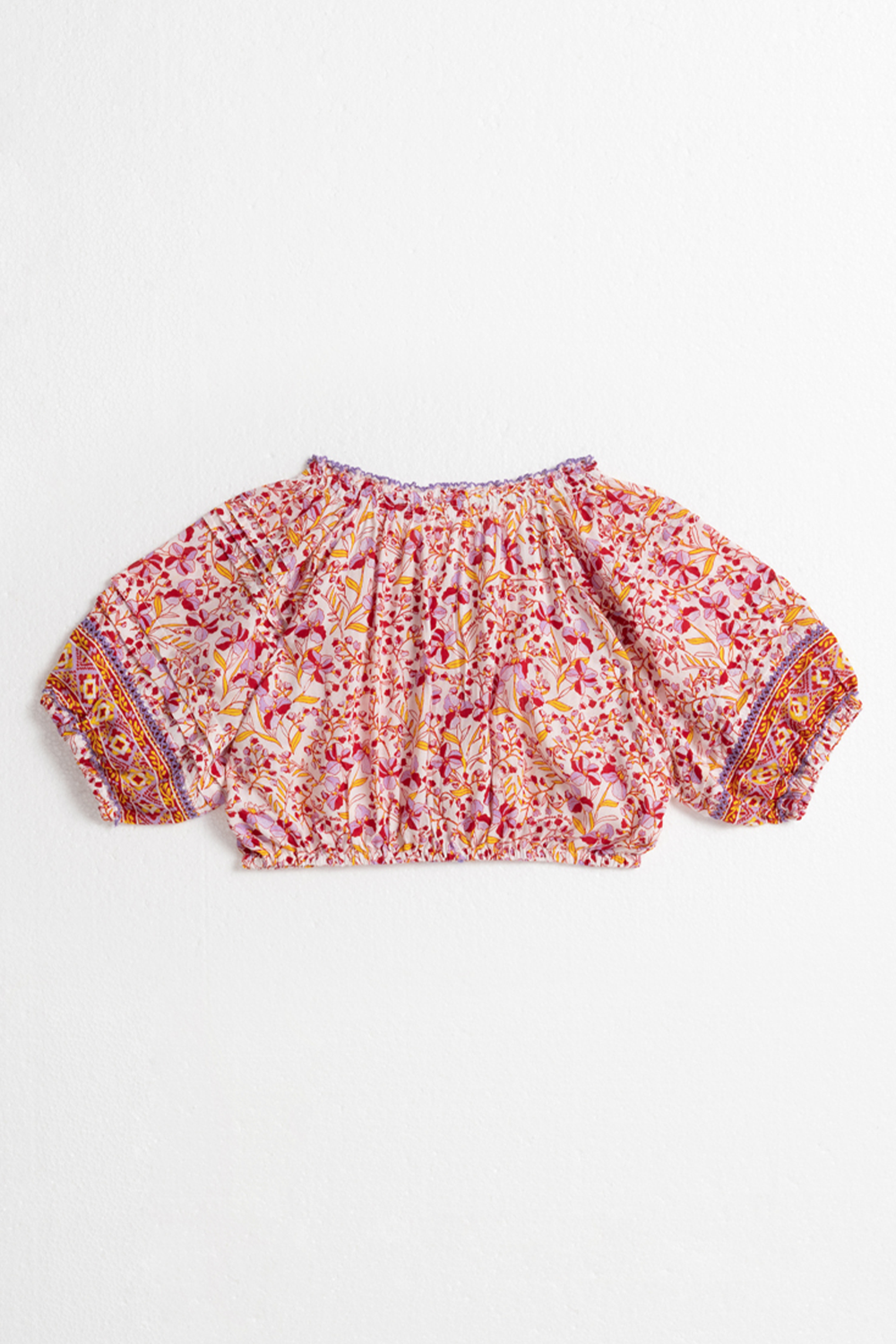 Poupette St Barth - Kids Top Andrea - Purple Mini Jonquille