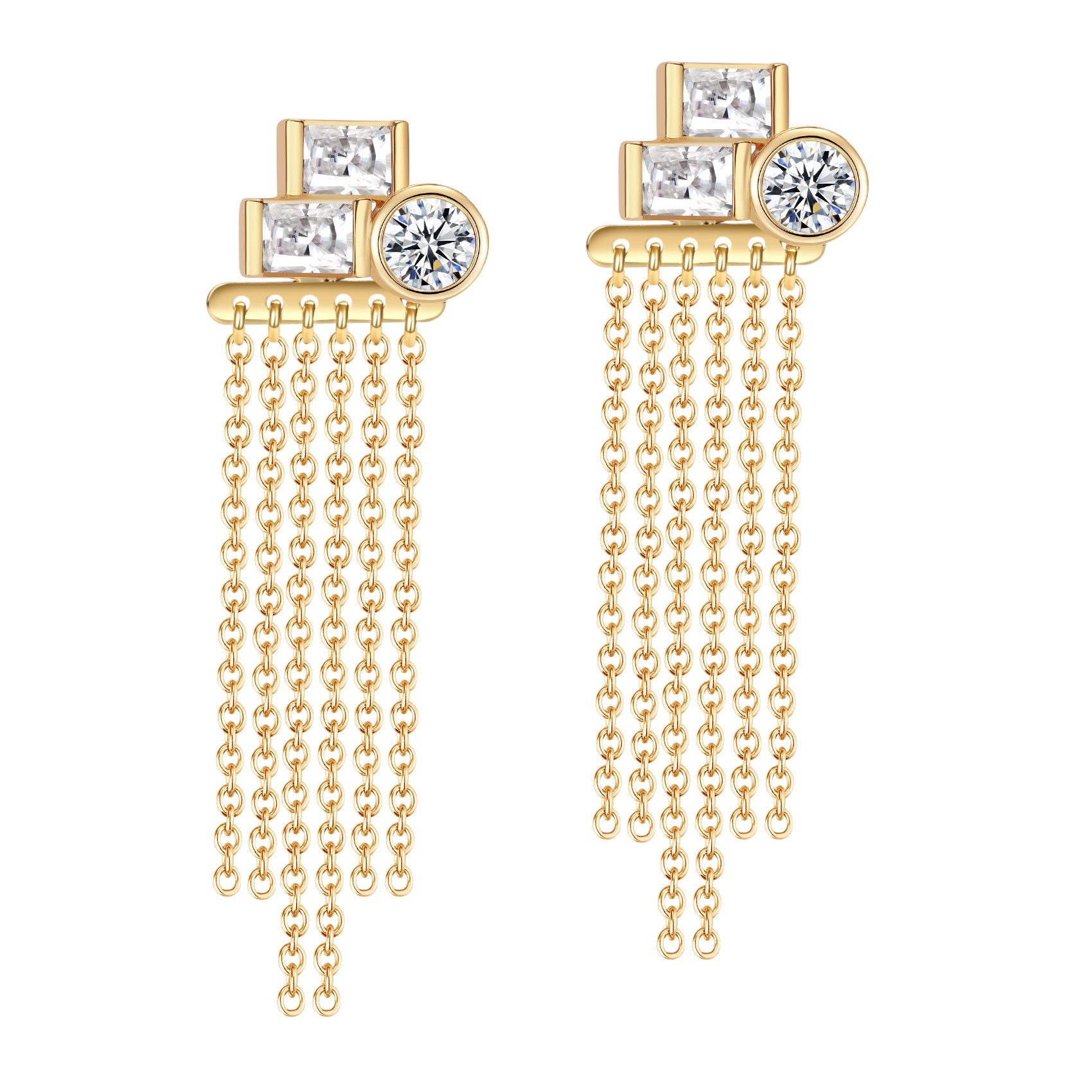 Triple Trouble Drop  Earrings