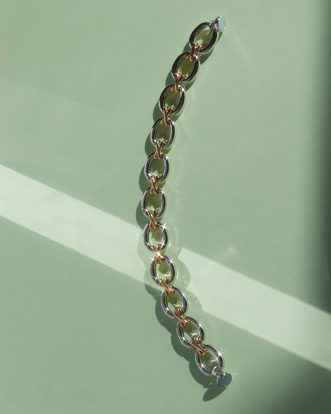 Two-Tone Chain Bracelet