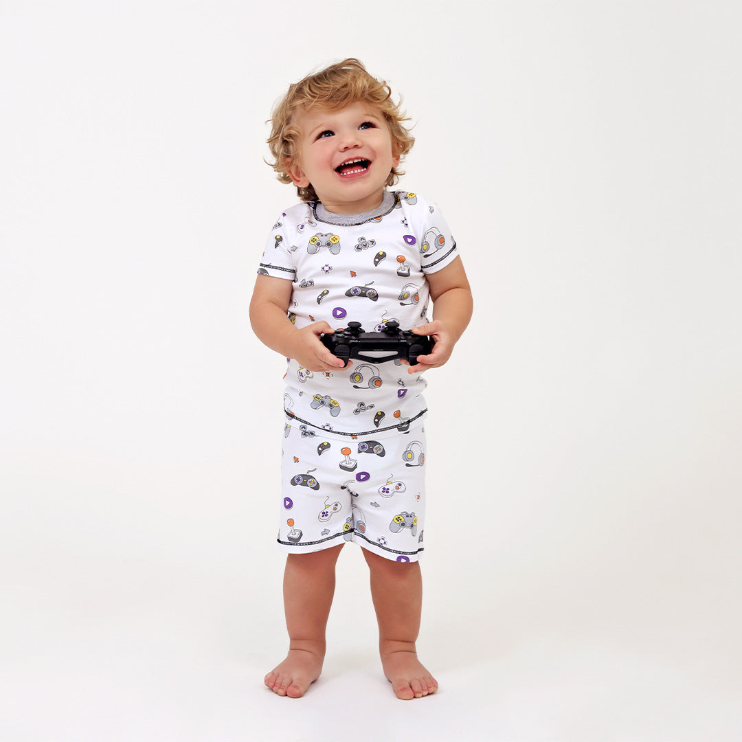 Two Piece PJ SS/ Shorts  Gamer