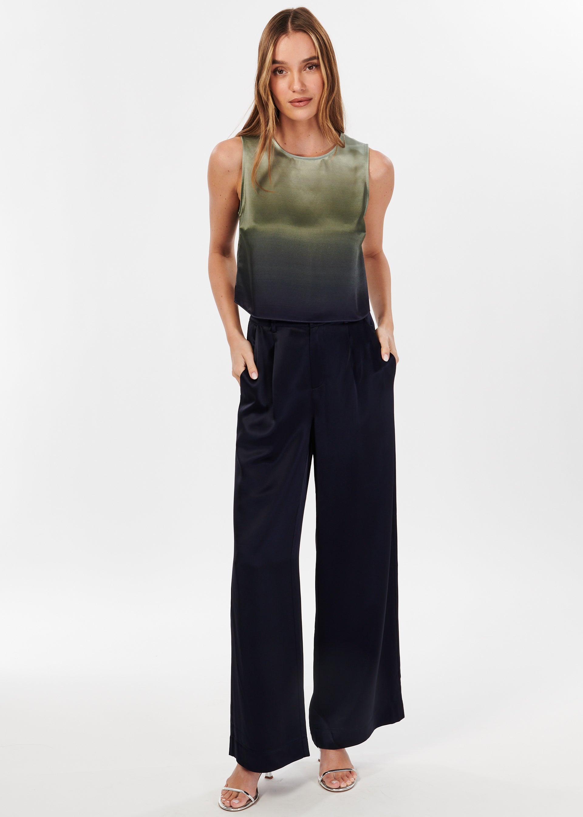 Romilly Cropped Top Caspian Ombre