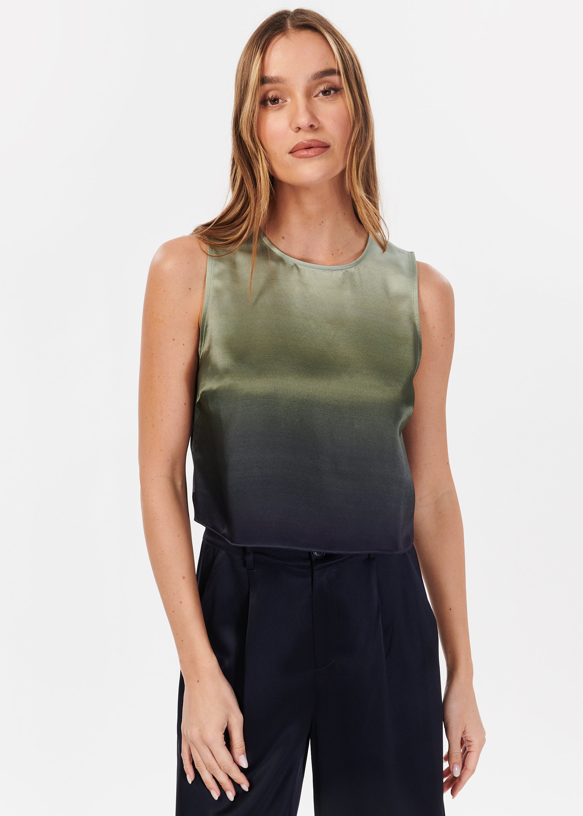 Romilly Cropped Top Caspian Ombre