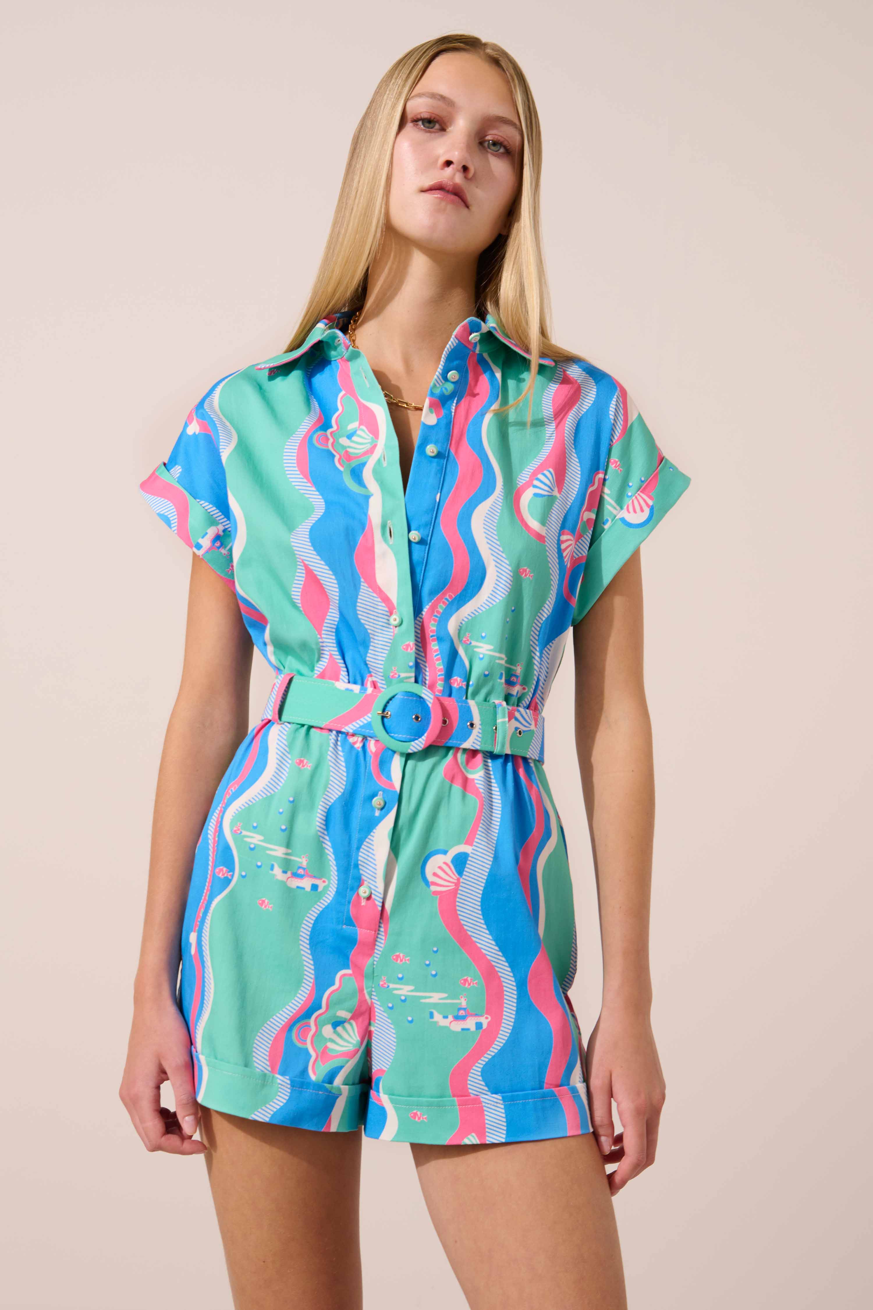 Image of product named underwater dreamer sienna playsuit by Paolita London