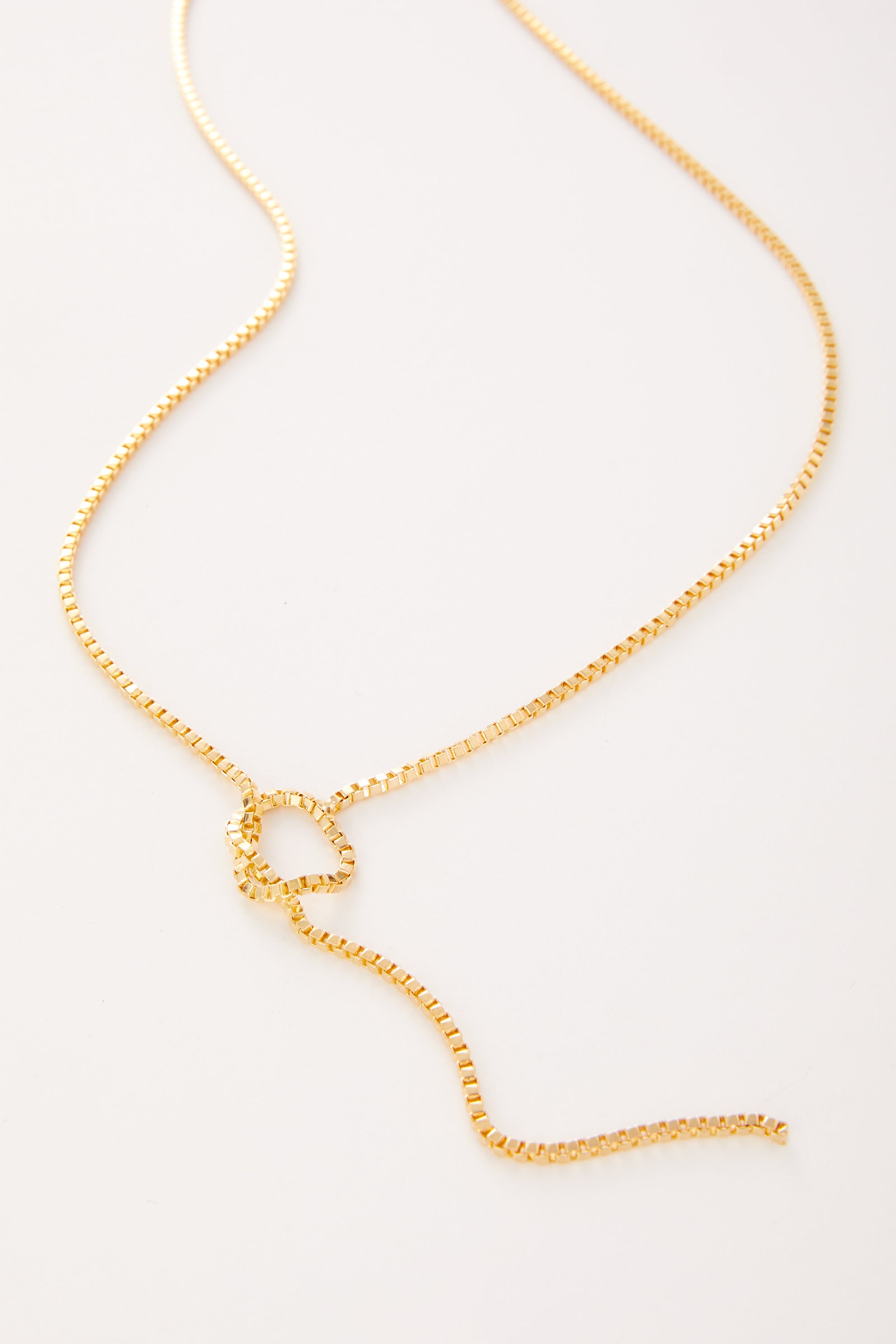 Abbe Box Chain Lariat