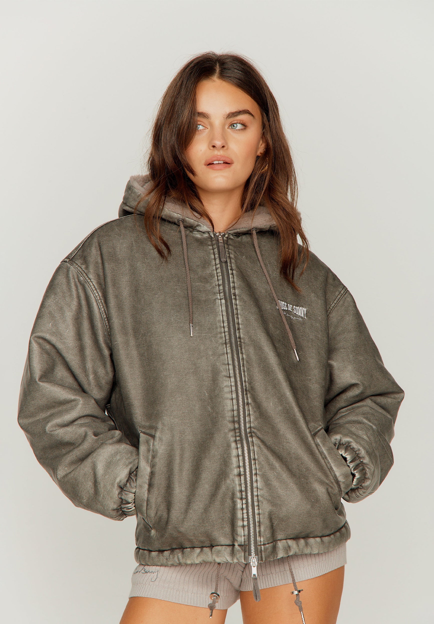 Heavy Weight Fade Hoodie | Dark Grey