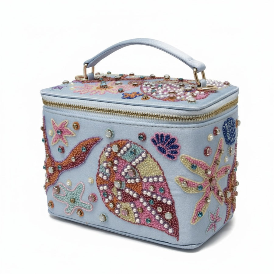 Selene Vanity Blue Makeup Bag - will take 2-4 weeks to arrive