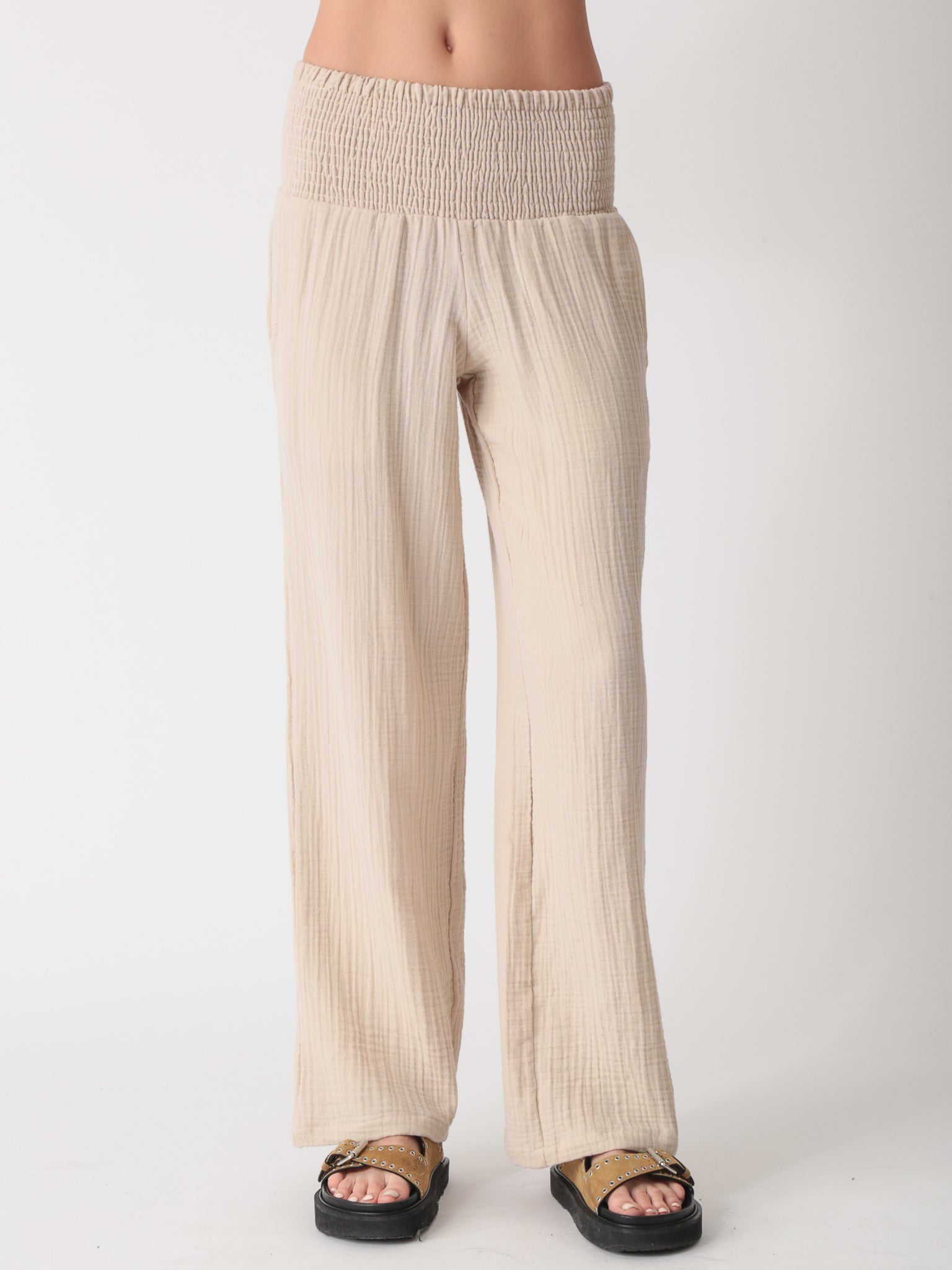 Beach Gauze Pant - Stone