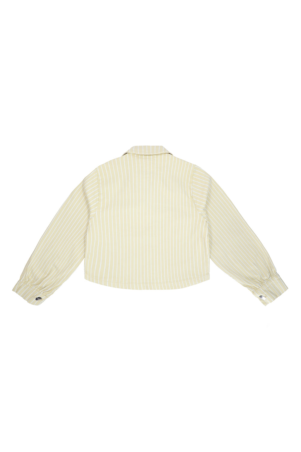 Piper Jacket Cropped in Buttermilk Wide Stripe