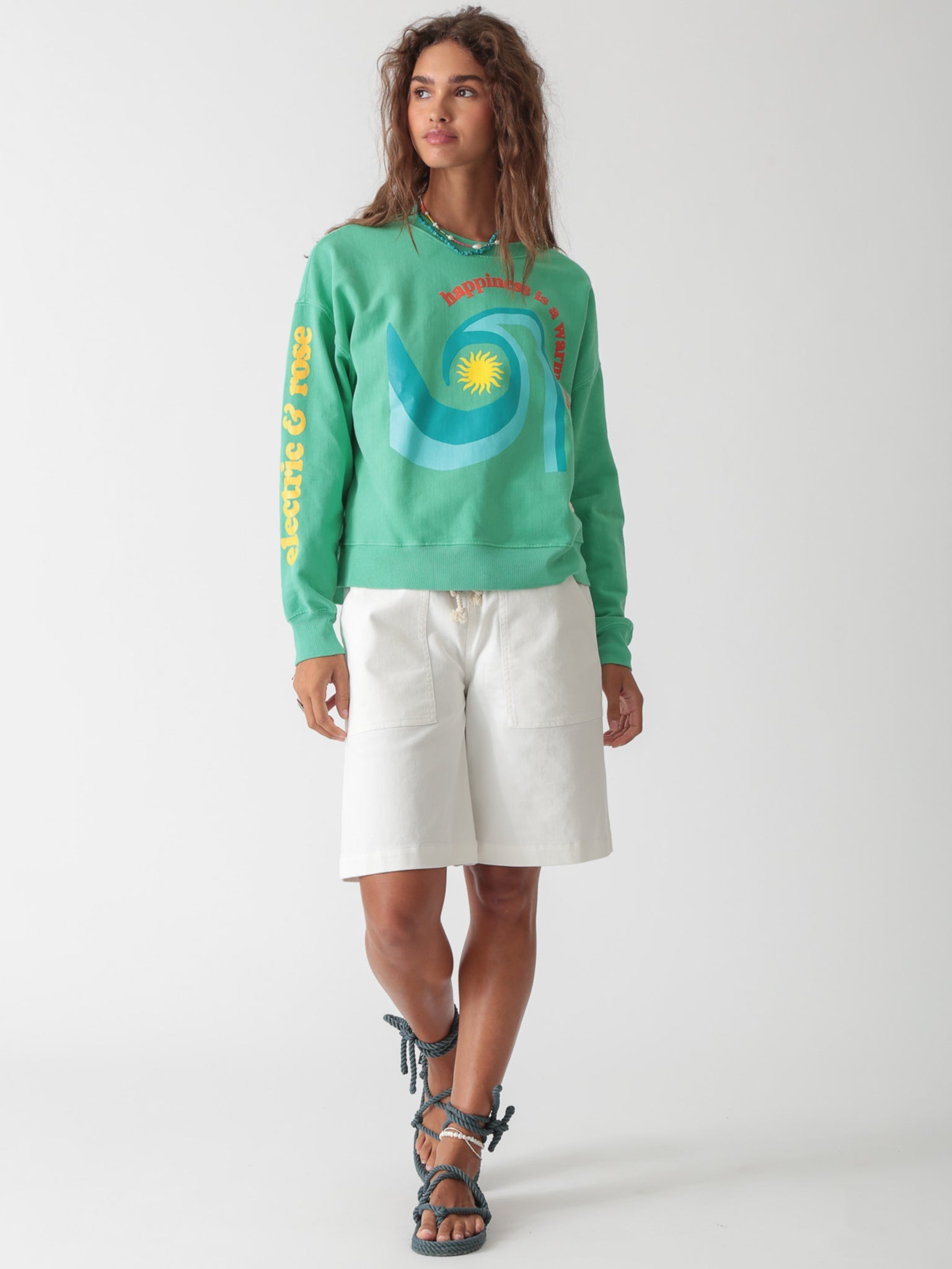 Classic Sweatshirt - Sun Wave Graphic