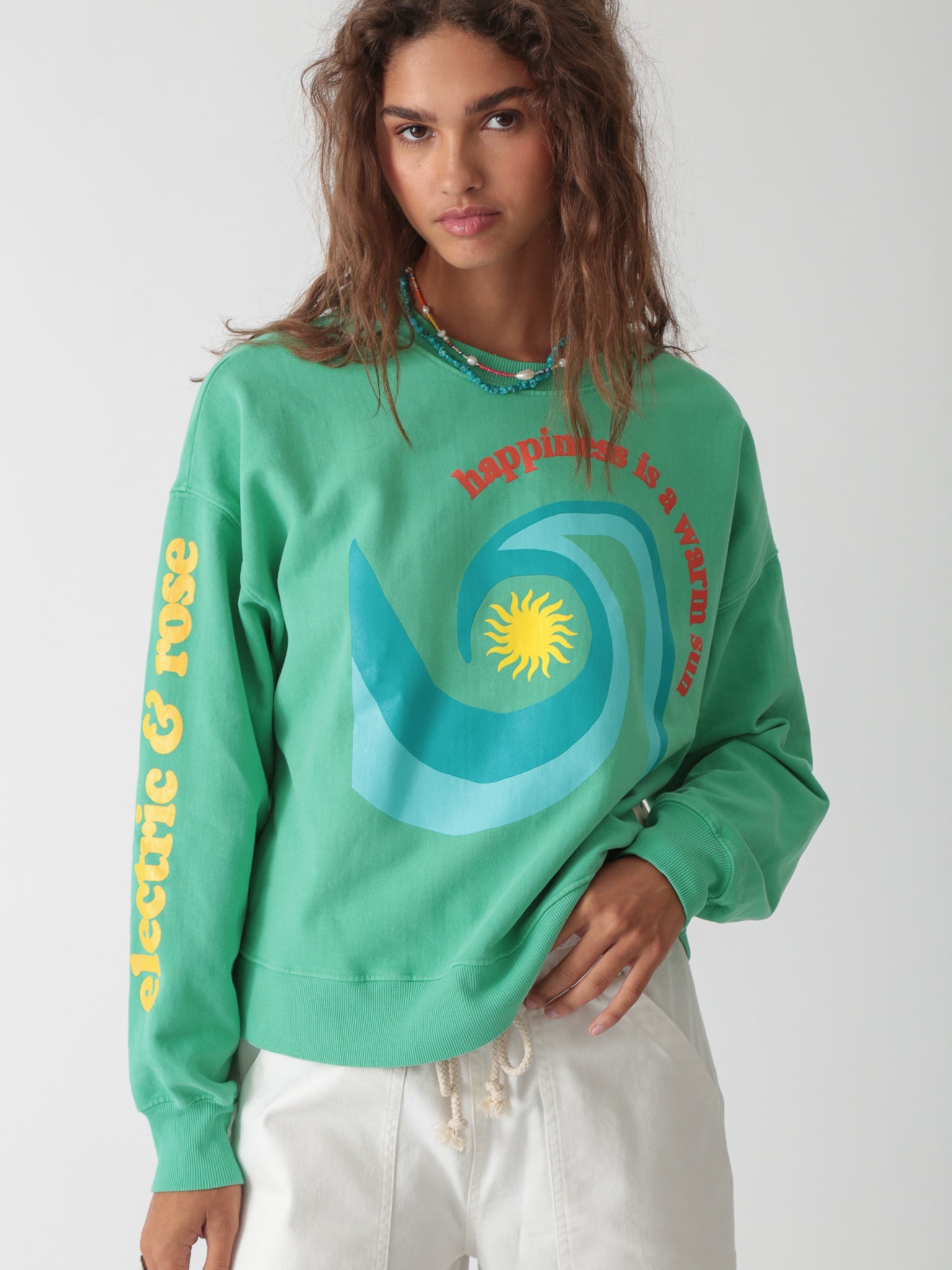Classic Sweatshirt - Sun Wave Graphic